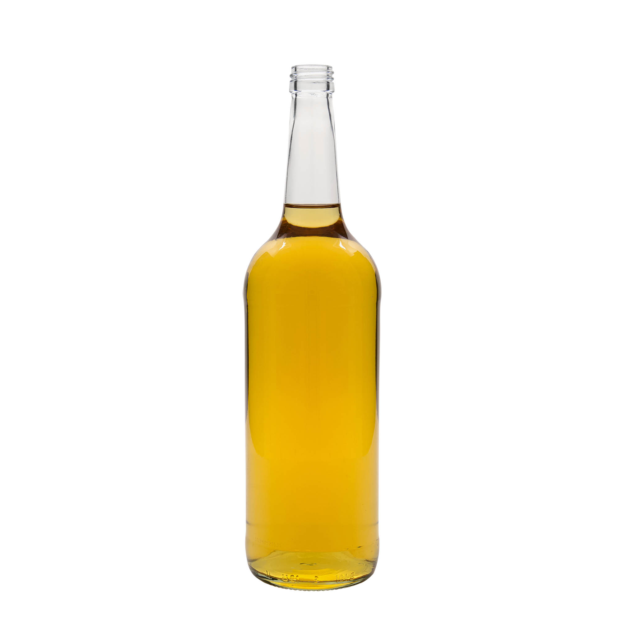1.000 ml glasflaska med rak hals, öppning: PP 28 1.000 ml glasflaska med rak hals, öppning: PP 28