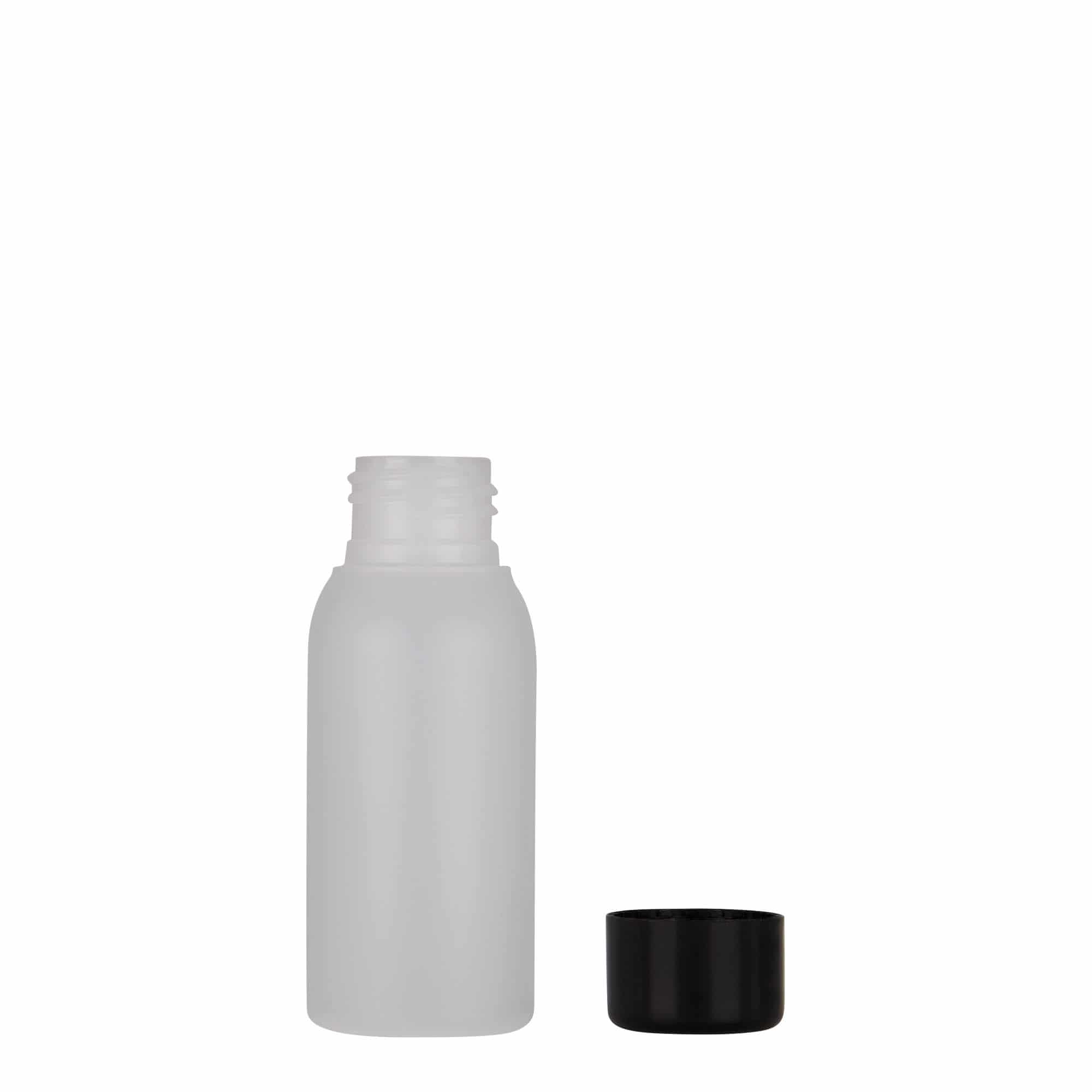 50 ml plastflaska 'Tuffy', HDPE, natur, mynning: GPI 24/410