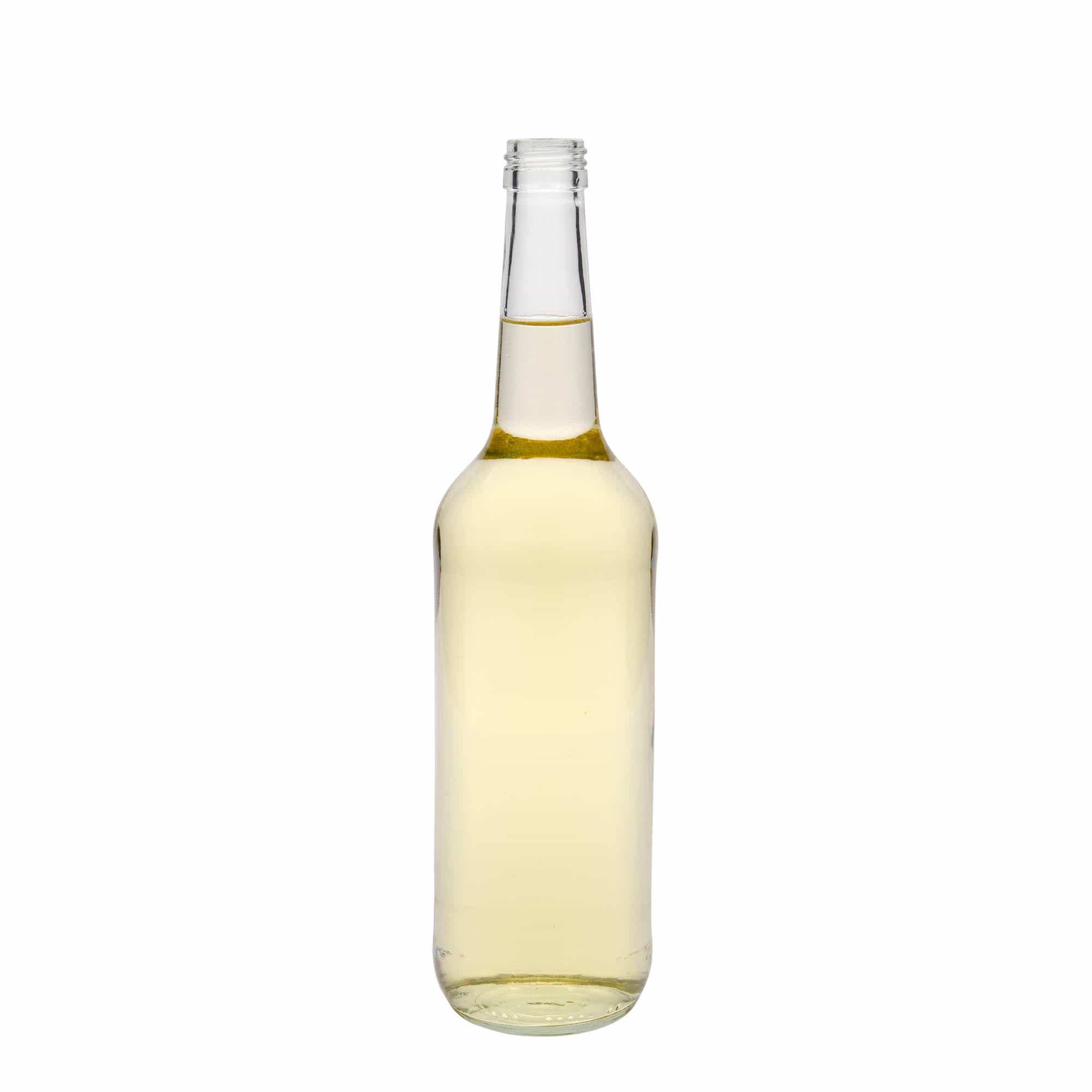 700 ml glasflaska med rak hals, öppning: PP 28