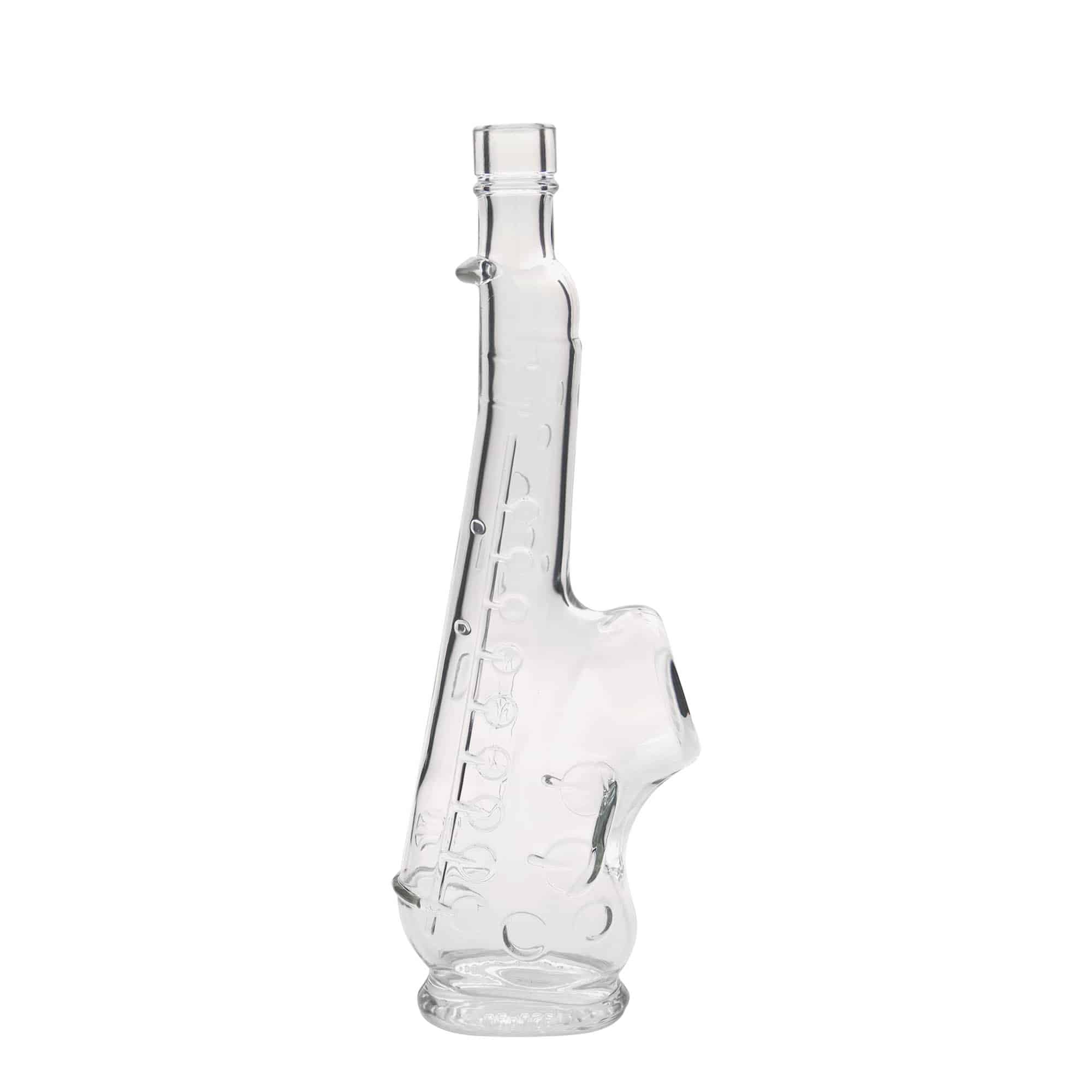 500 ml glasflaska 'Saxofon', öppning: kork