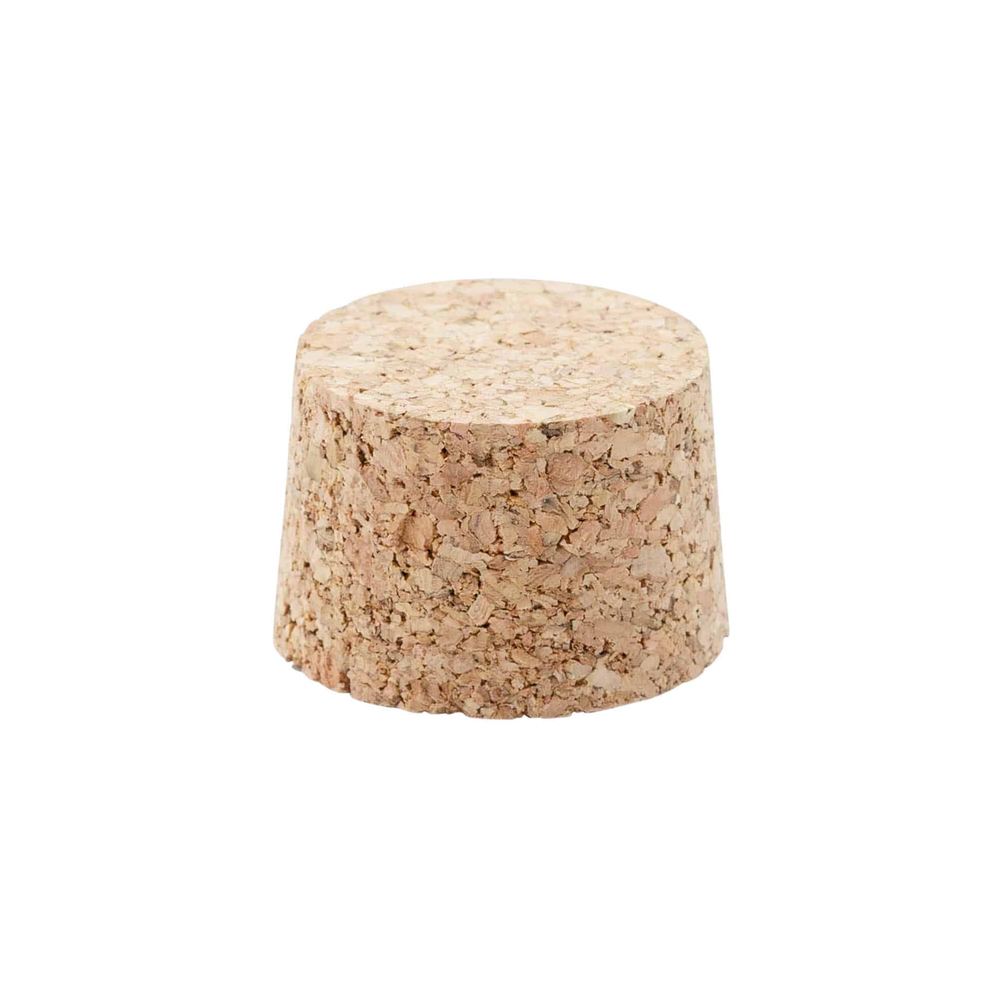 Spetsig kork 38-42 x 27, presskork, beige, för mynning: kork