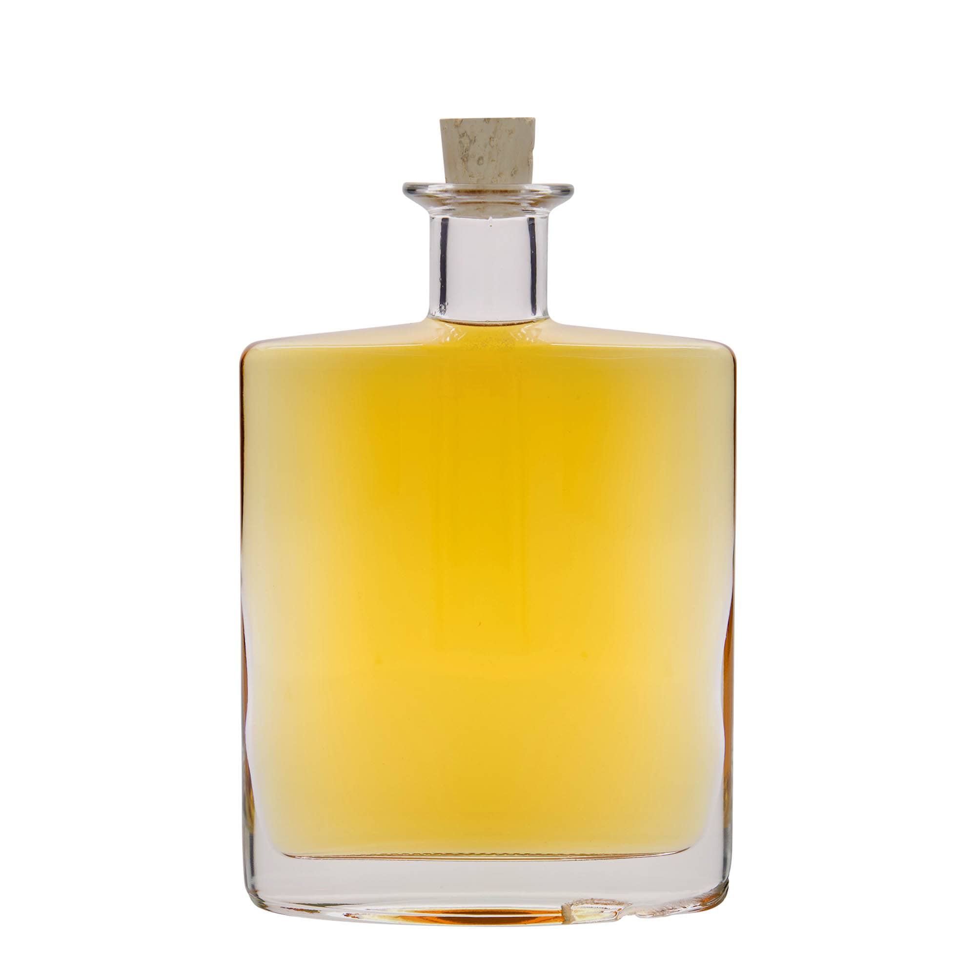 700 ml glasflaska 'Zorbas', oval, mynning: kork
