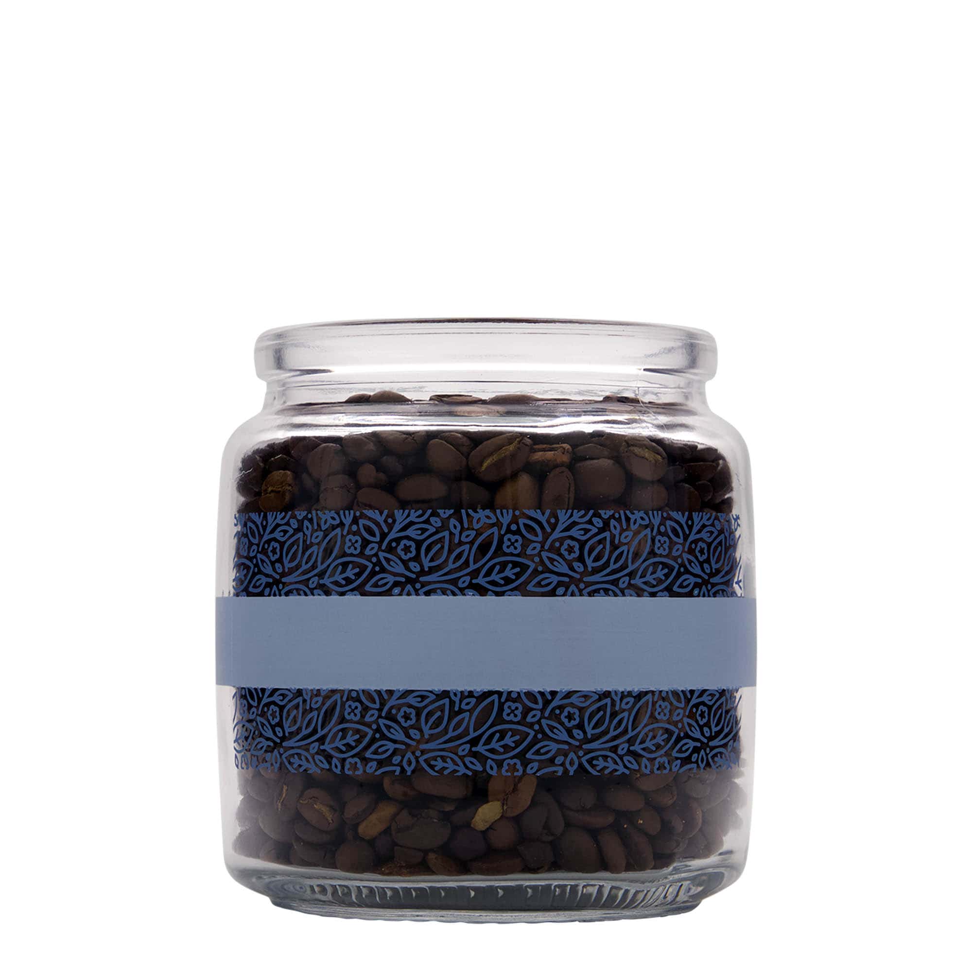 750 ml korkglas 'Giara', motiv: Naturalmente blu, öppning: kork