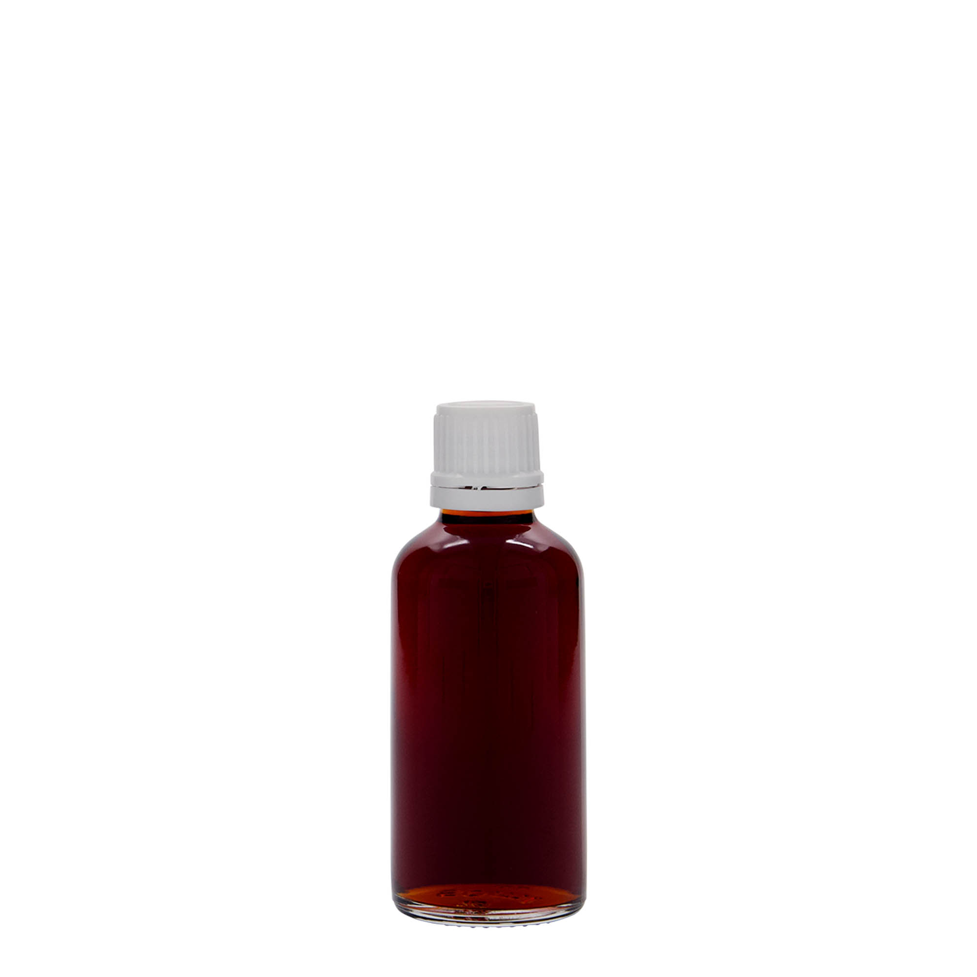 50 ml medicinflaska, glas, mynning: DIN 18