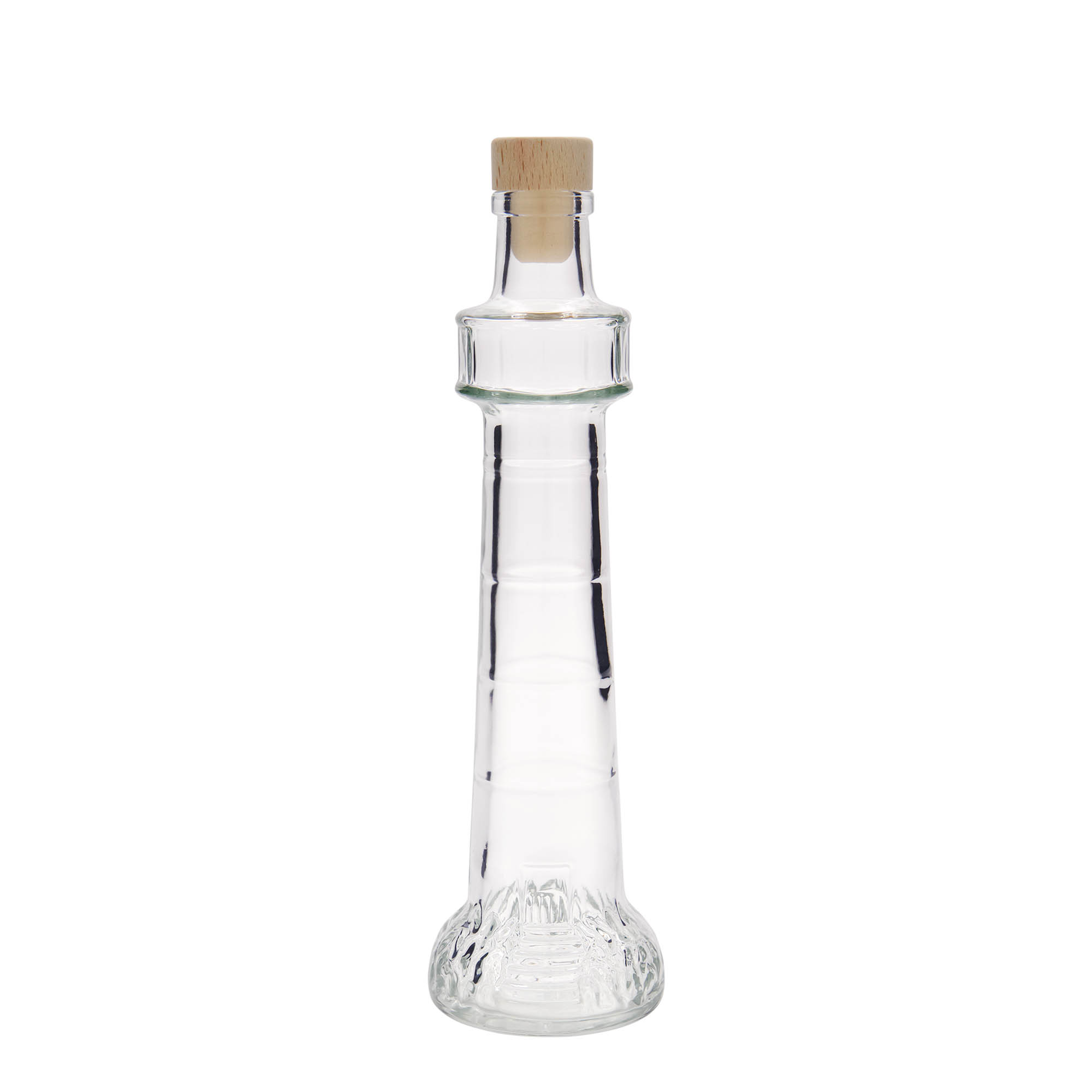 200 ml glasflaska 'Leuchtturm', mynning: kork
