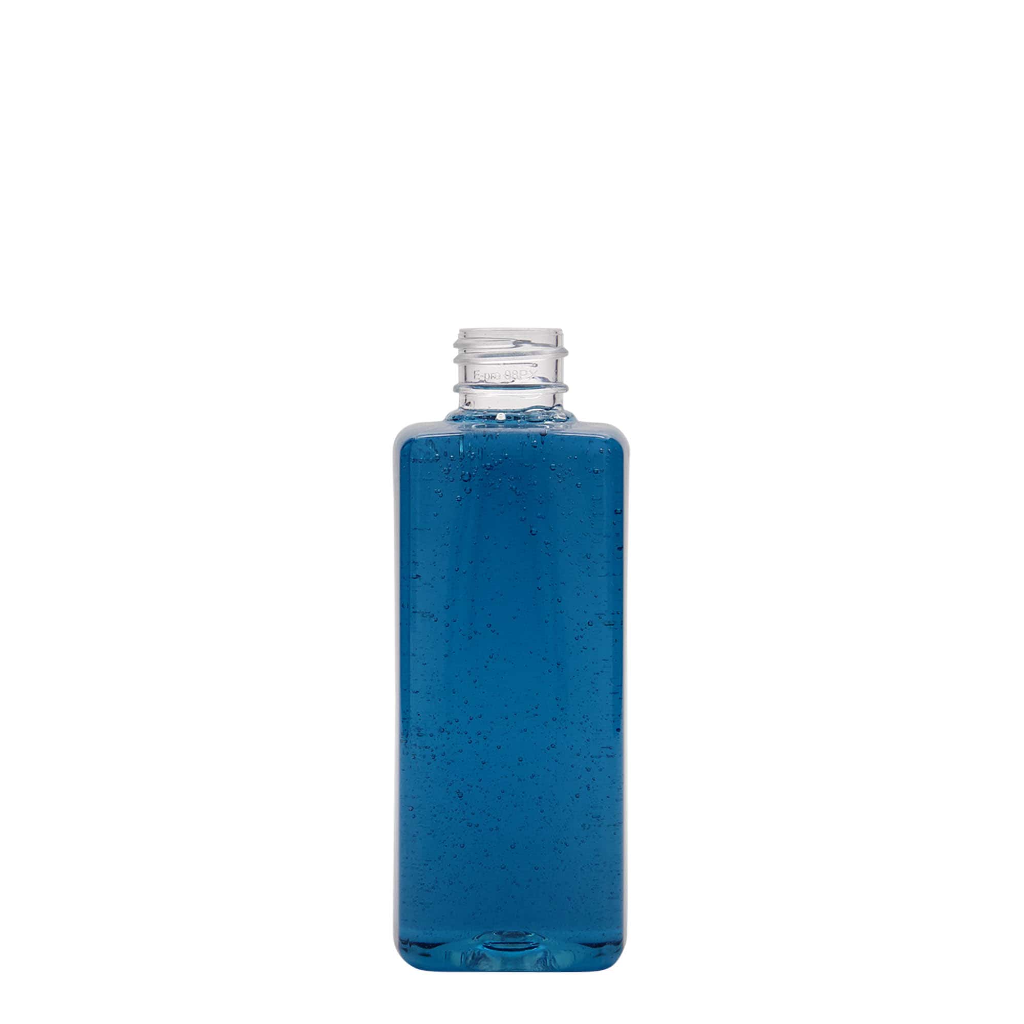 200 ml PET-flaska 'Karl', fyrkantig, plast, öppning: 24/410
