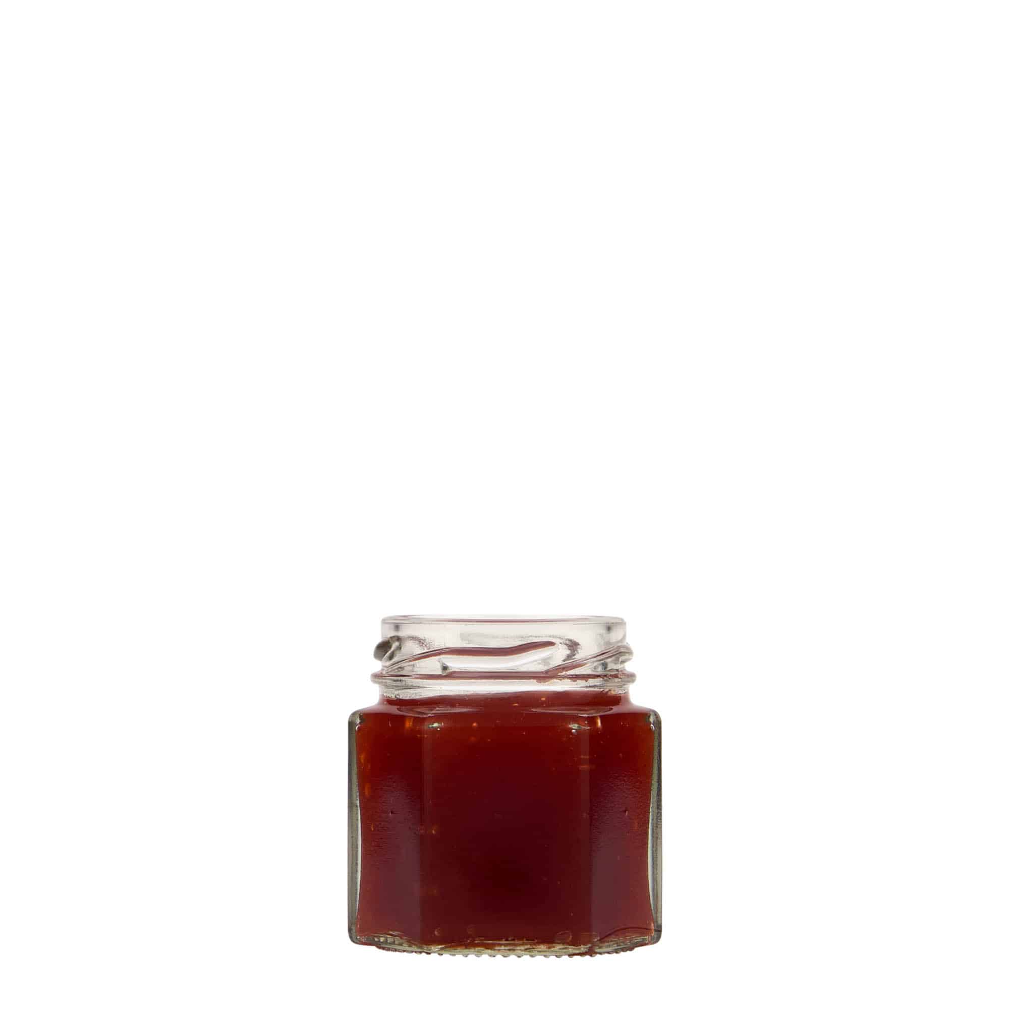 47 ml sexkantigt glas, öppning: twist-off (TO 43)