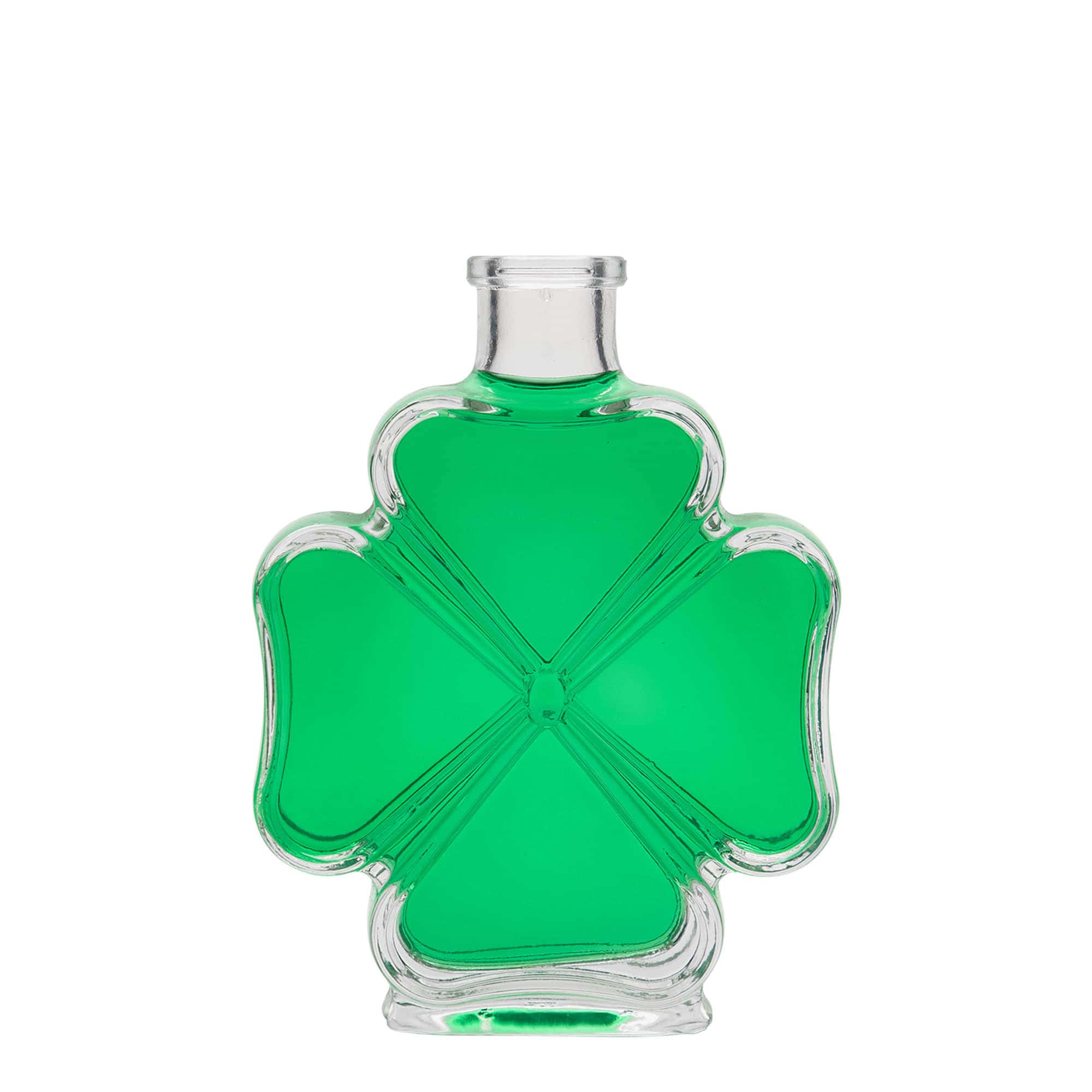 200 ml glasflaska 'Kleeblatt', öppning: kork 200 ml glasflaska 'Kleeblatt', öppning: kork