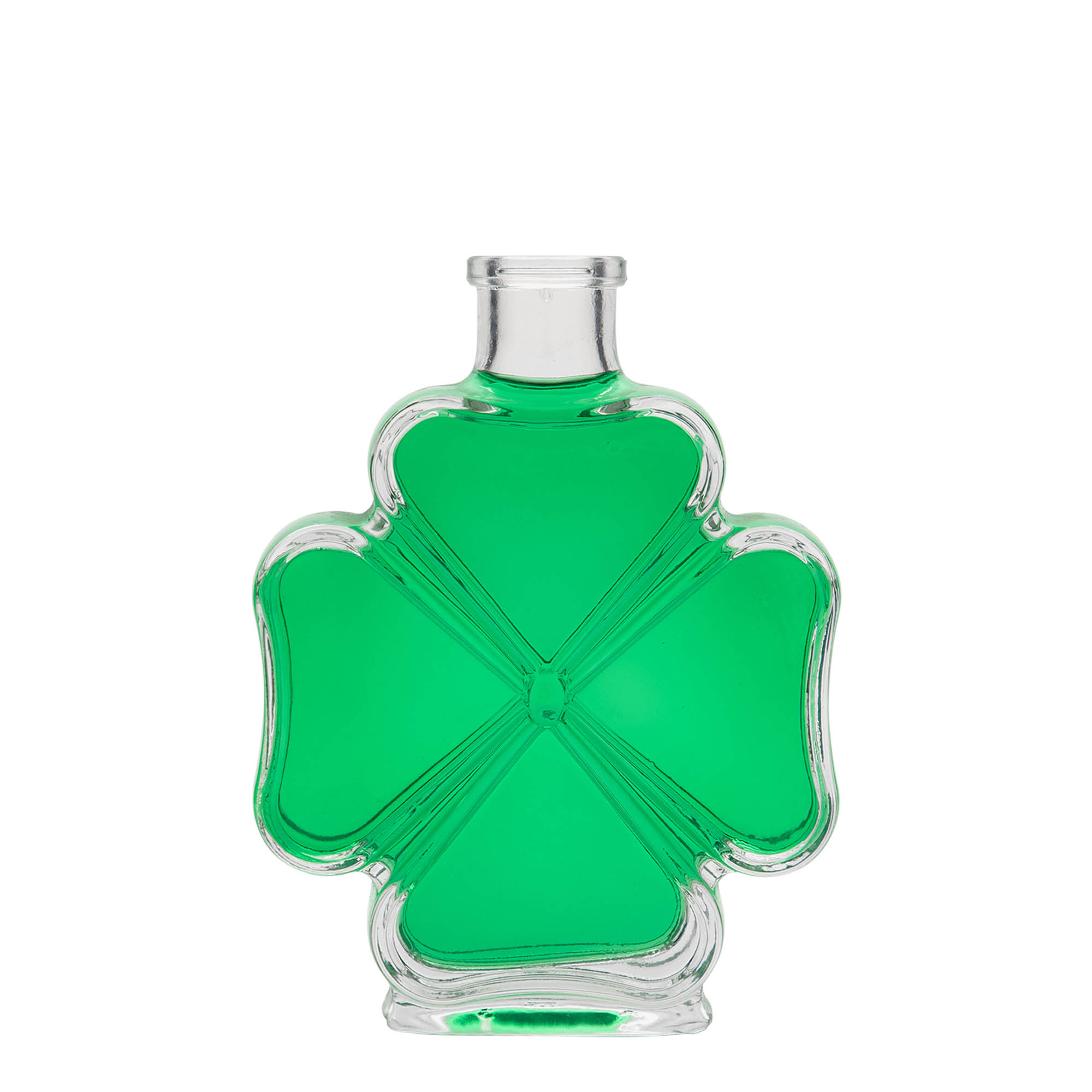 200 ml glasflaska 'Kleeblatt', öppning: kork