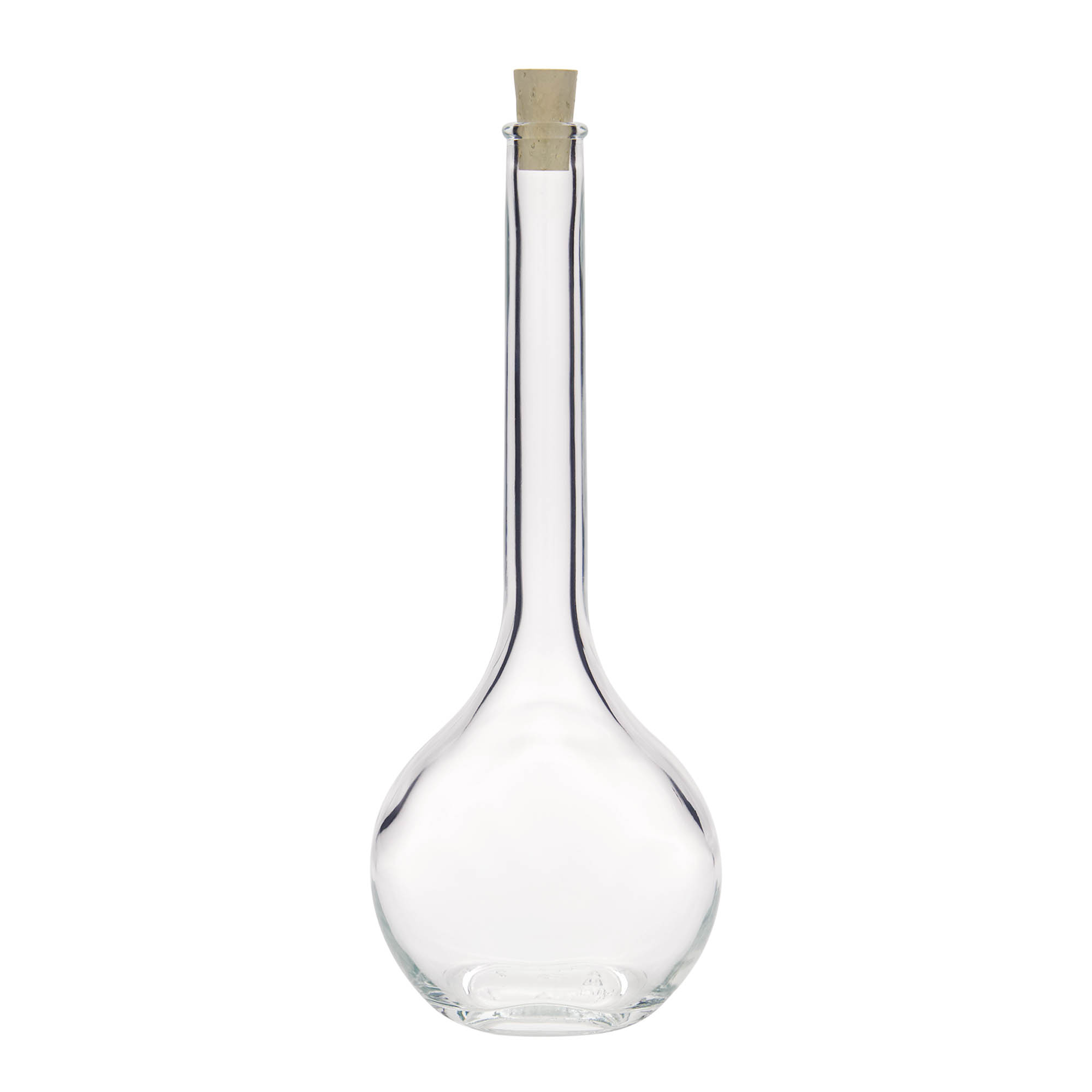 500 ml glasflaska 'Contessa', oval, öppning: kork