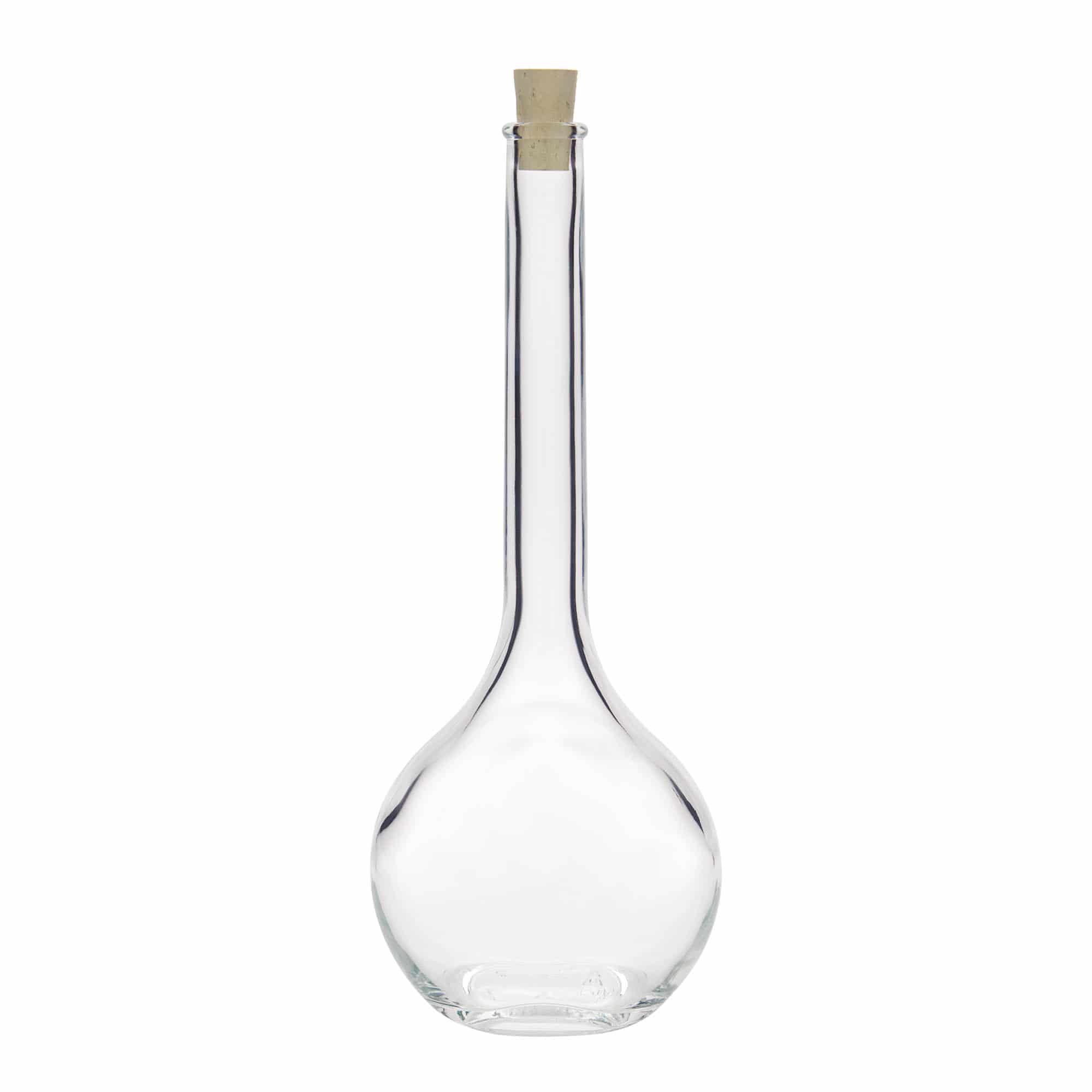 500 ml glasflaska 'Contessa', oval, öppning: kork