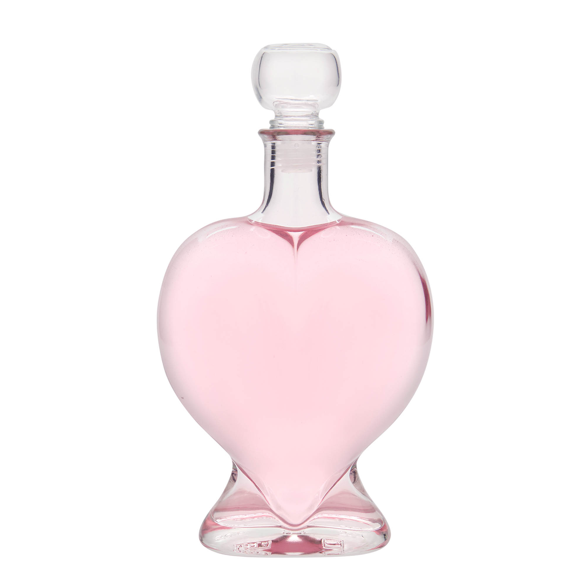 500 ml glasflaska 'Hjärta', mynning: kork 500 ml glasflaska 'Hjärta', mynning: kork