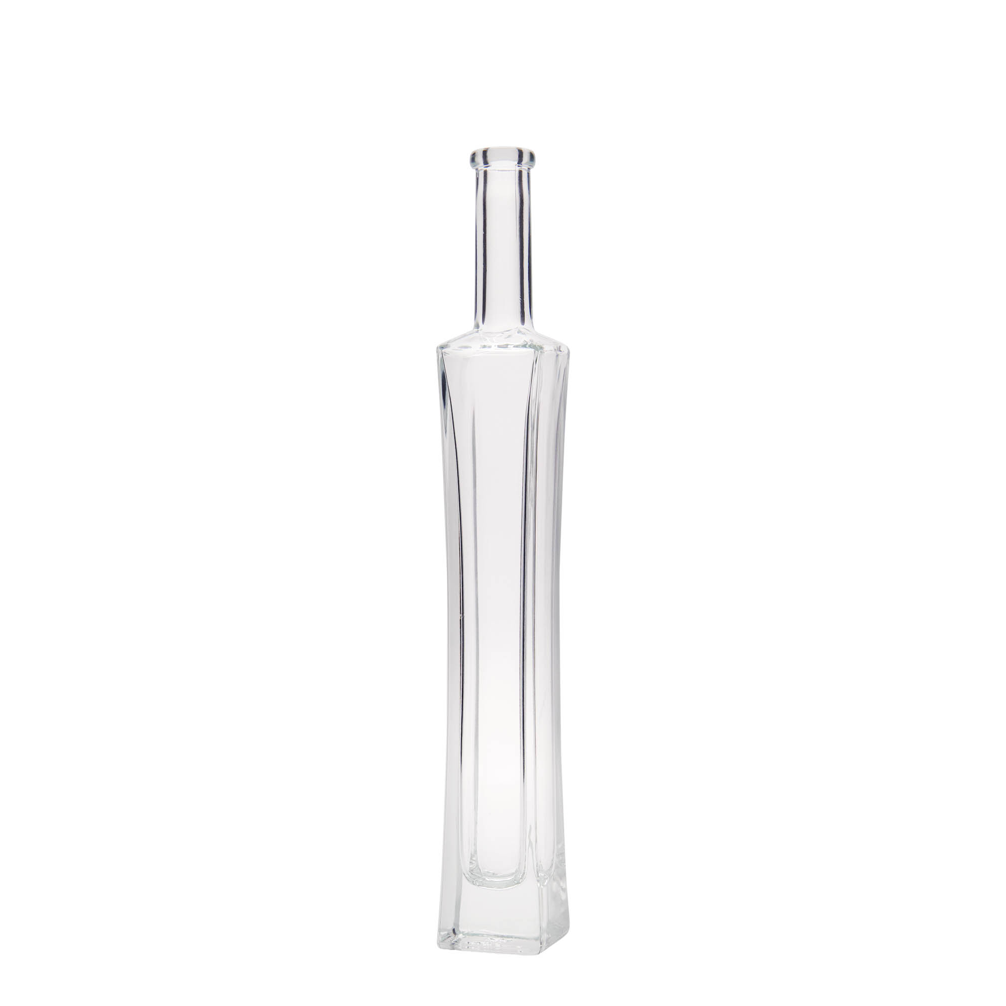 100 ml glasflaska 'Koko', kvadratisk, mynning: kork