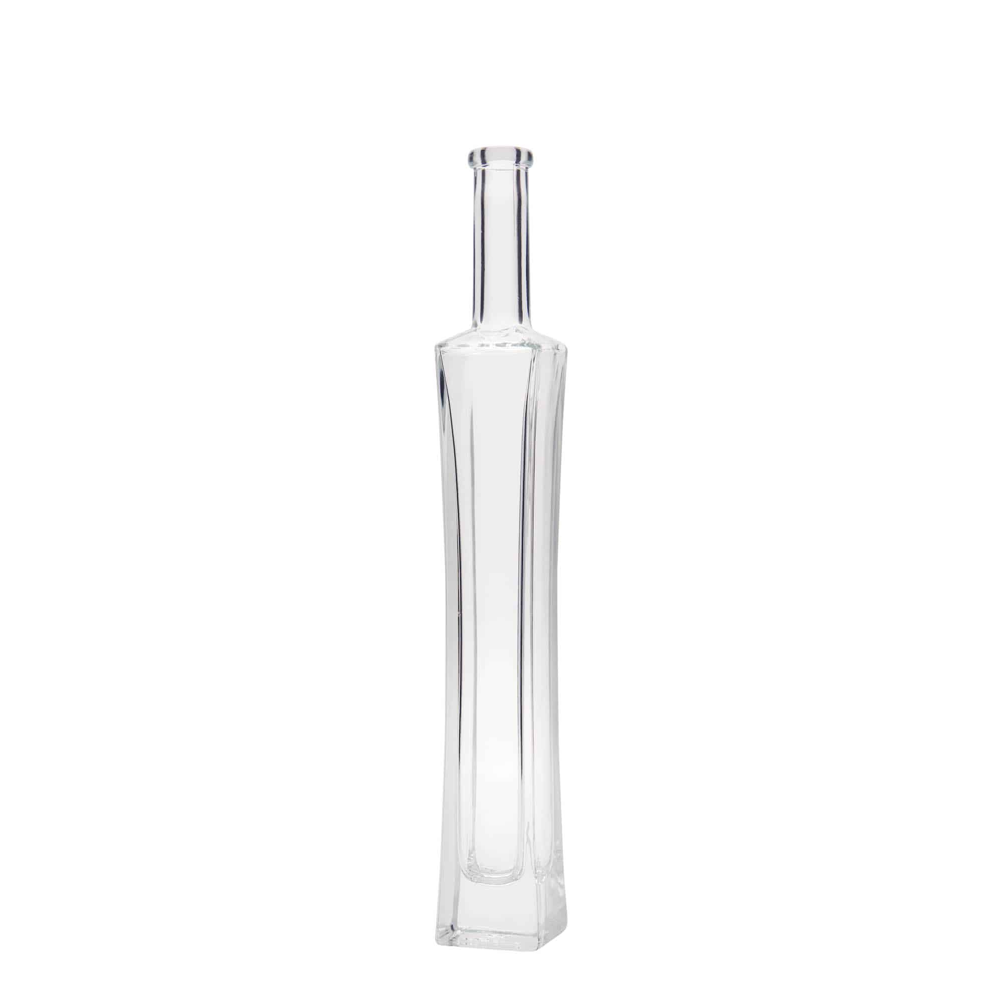 100 ml glasflaska 'Koko', kvadratisk, öppning: kork