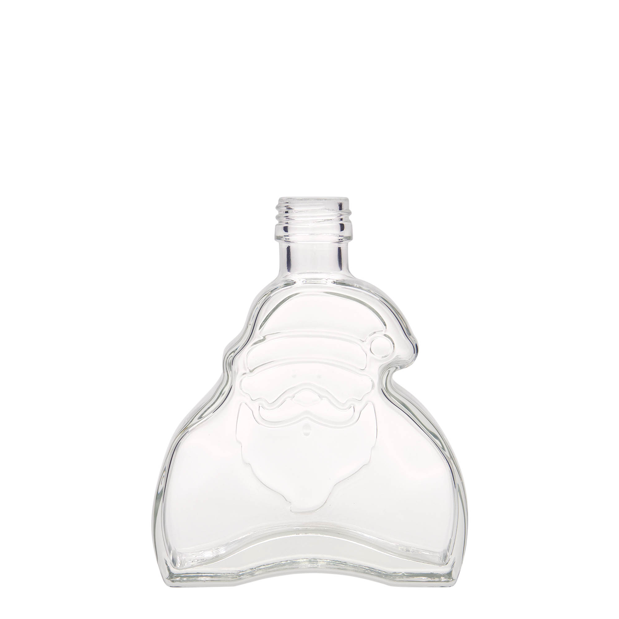 200 ml glasflaska 'Jultomten', öppning: PP 28