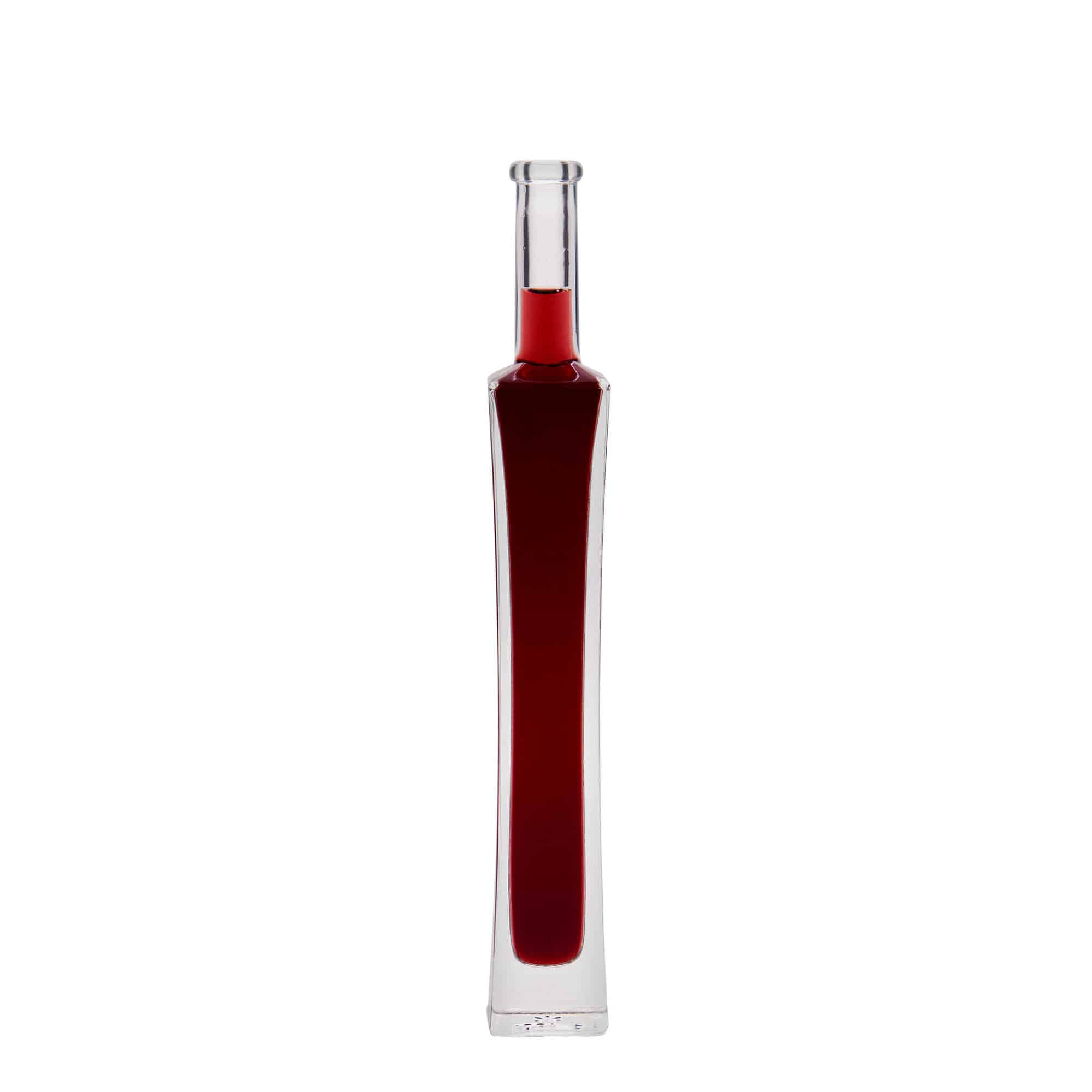 100 ml glasflaska 'Koko', kvadratisk, öppning: kork