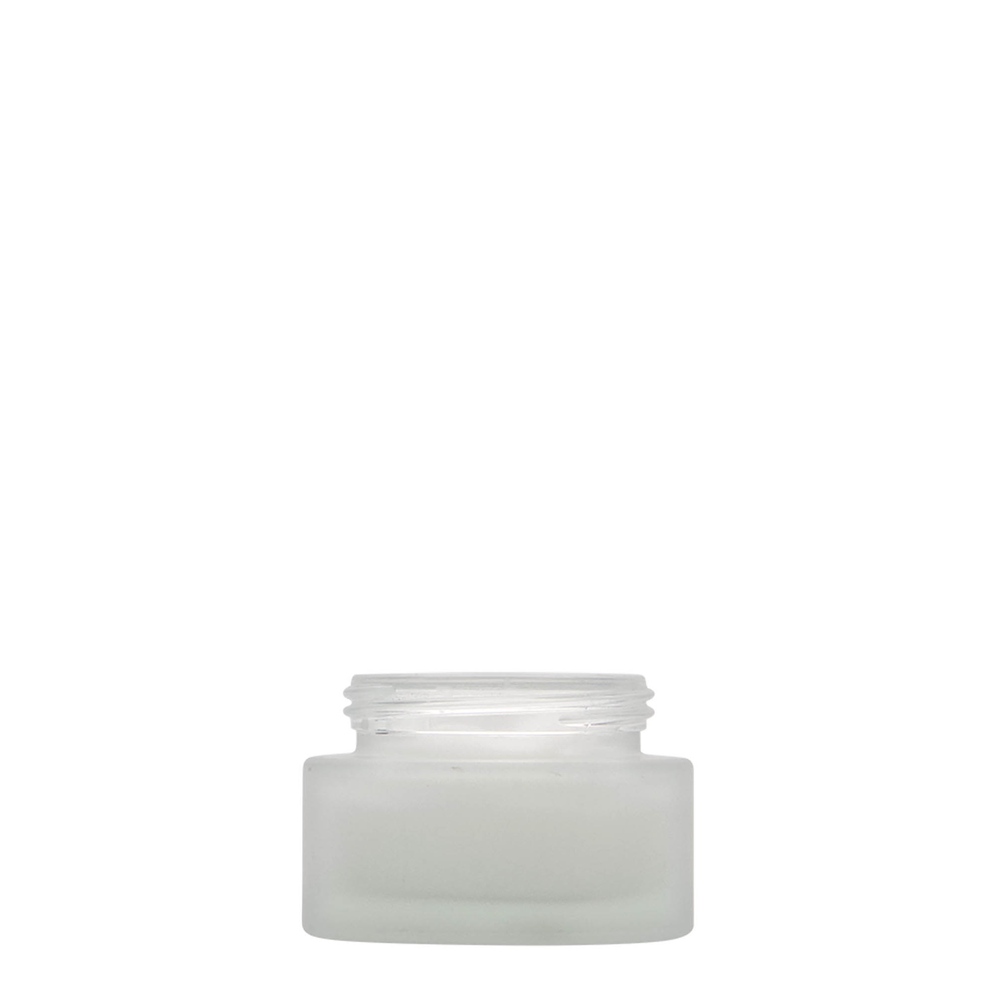 30 ml burk 'Platin Edition', glas, frostad, mynning: skruvkapsel