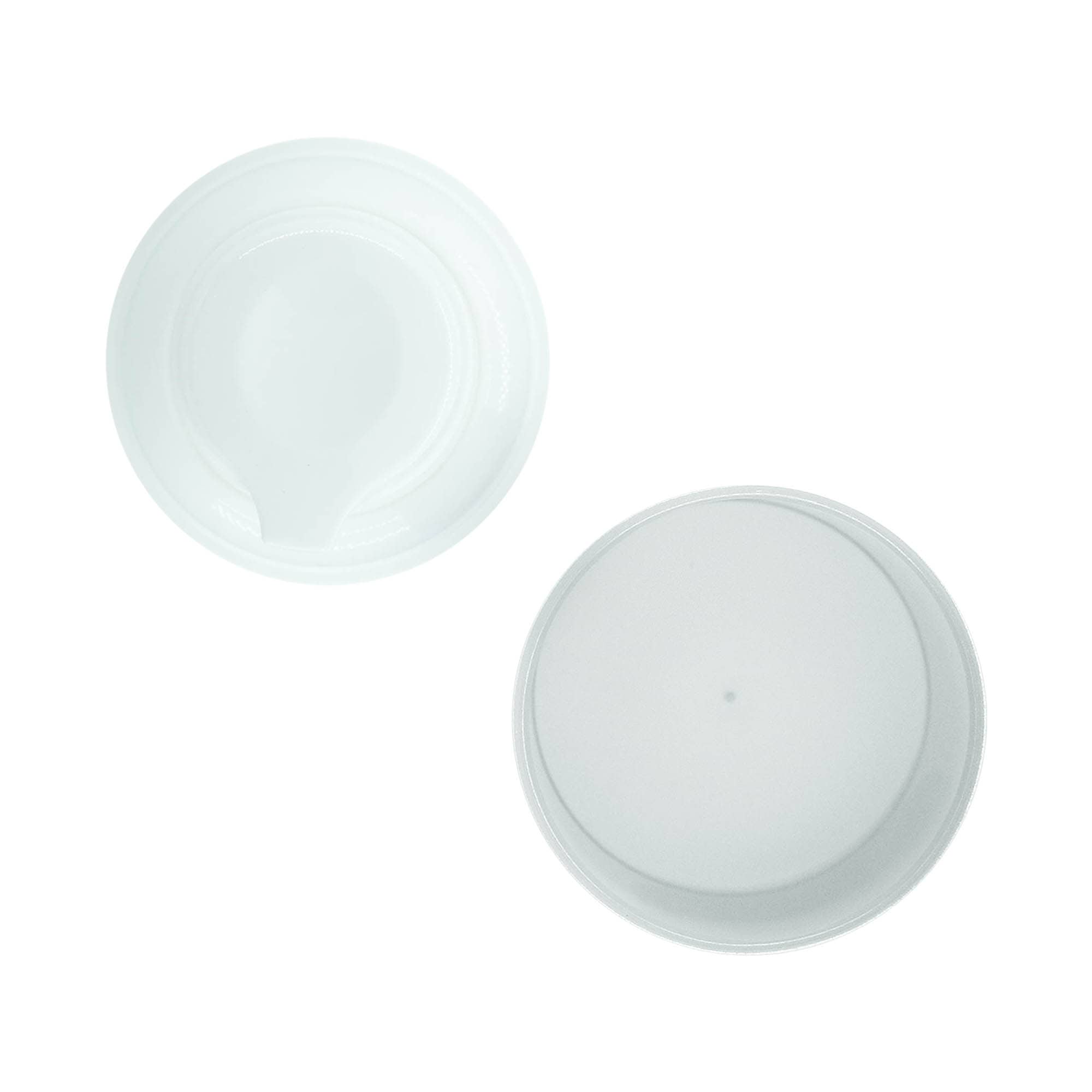 Airless-dispenserpump "Mezzo", typ D, PP-plast, vit med matt silvermetalliserad kåpa