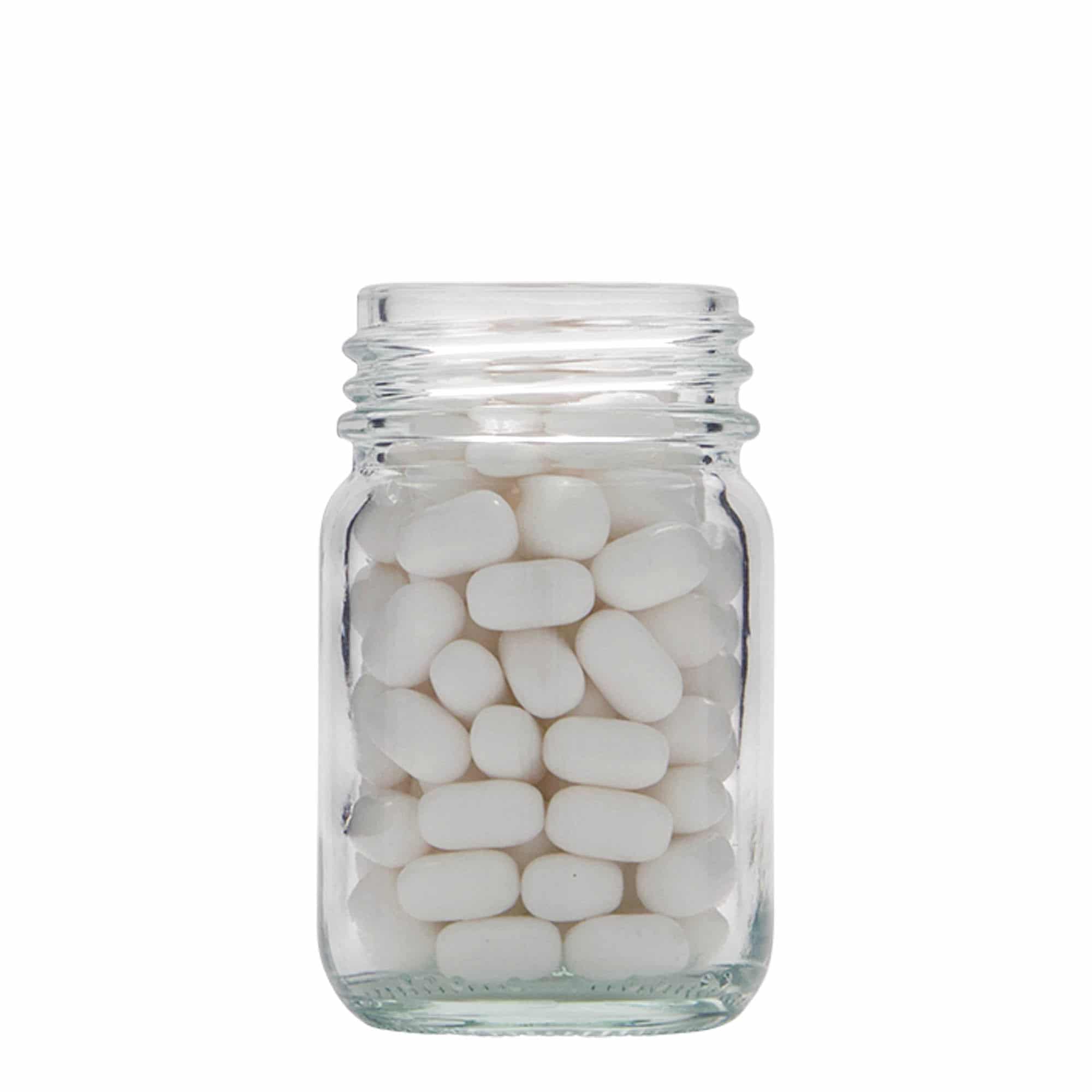 50 ml burk med bred hals, mynning: DIN 40