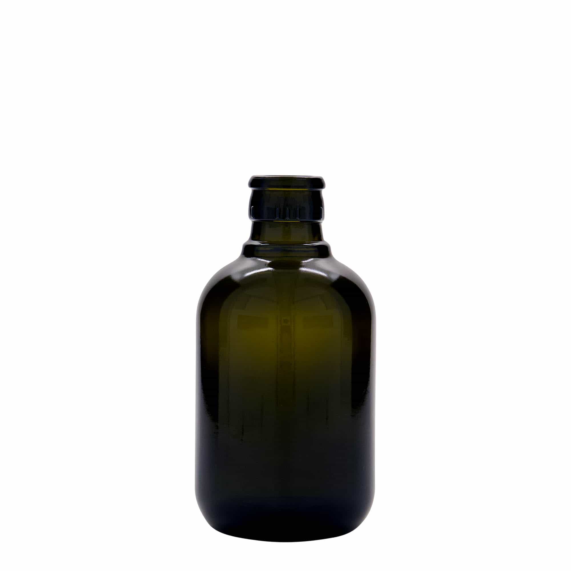 250 ml vinäger-/oljeflaska 'Biolio', glas, antikgrön, mynning: DOP 250 ml vinäger-/oljeflaska 'Biolio', glas, antikgrön, mynning: DOP