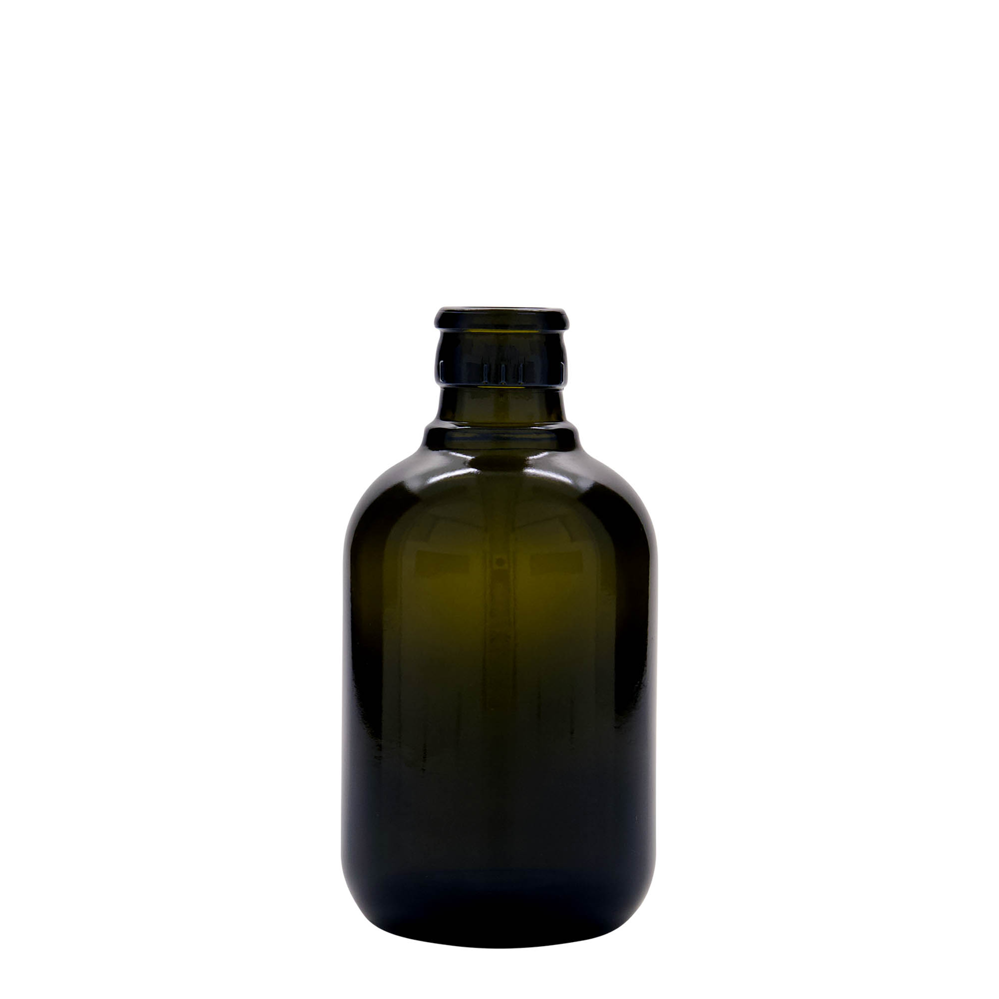 250 ml vinäger-/oljeflaska 'Biolio', glas, antikgrön, mynning: DOP 250 ml vinäger-/oljeflaska 'Biolio', glas, antikgrön, mynning: DOP