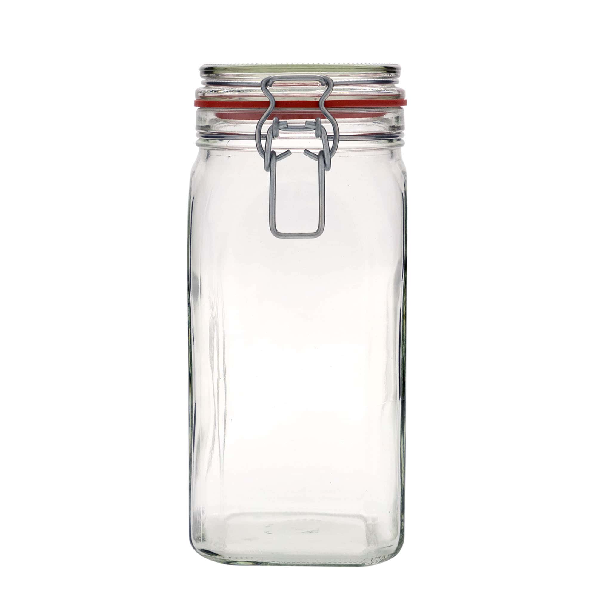 1 540 ml patentburk, kvadratisk, mynning: trådbygellock 1 540 ml patentburk, kvadratisk, mynning: trådbygellock