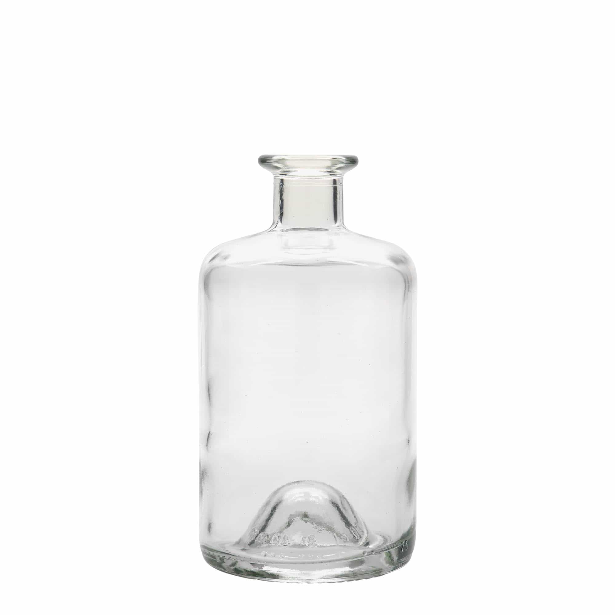 500 ml glasflaska apotekare, öppning: kork