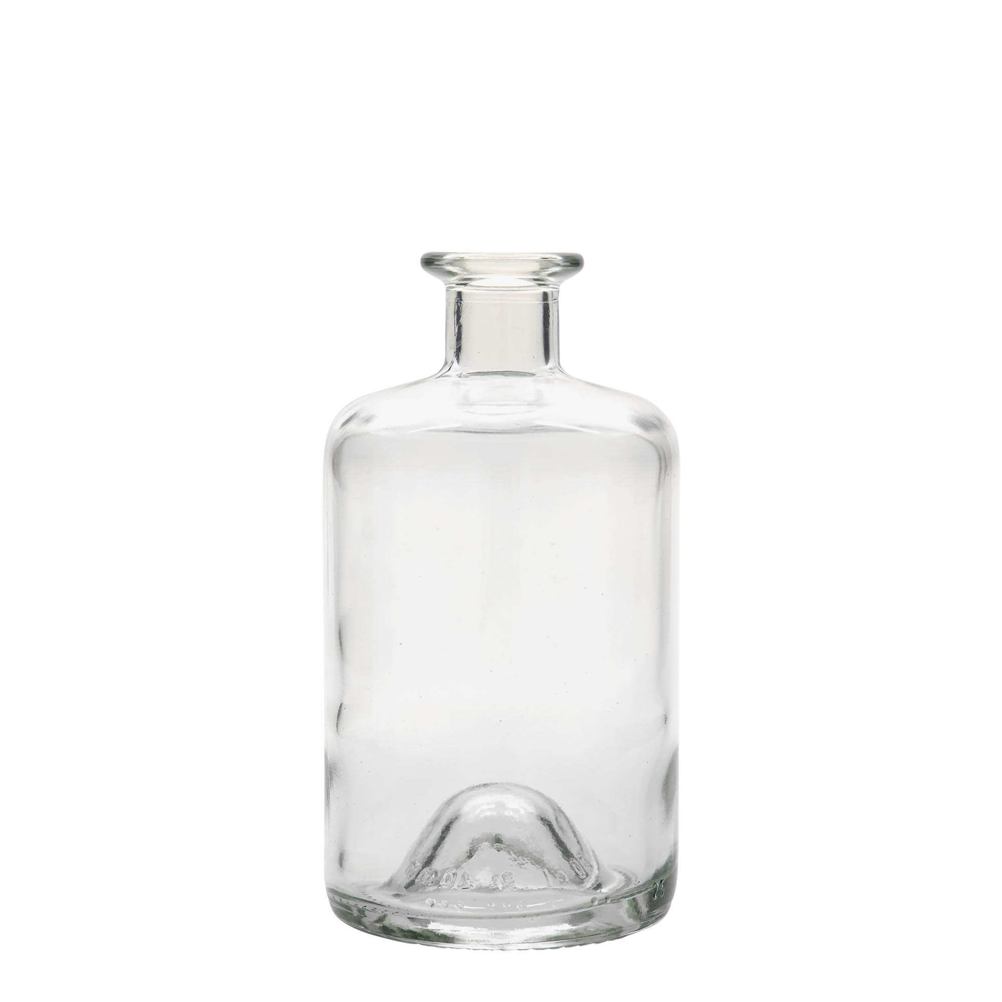 500 ml glasflaska apotekare, öppning: kork