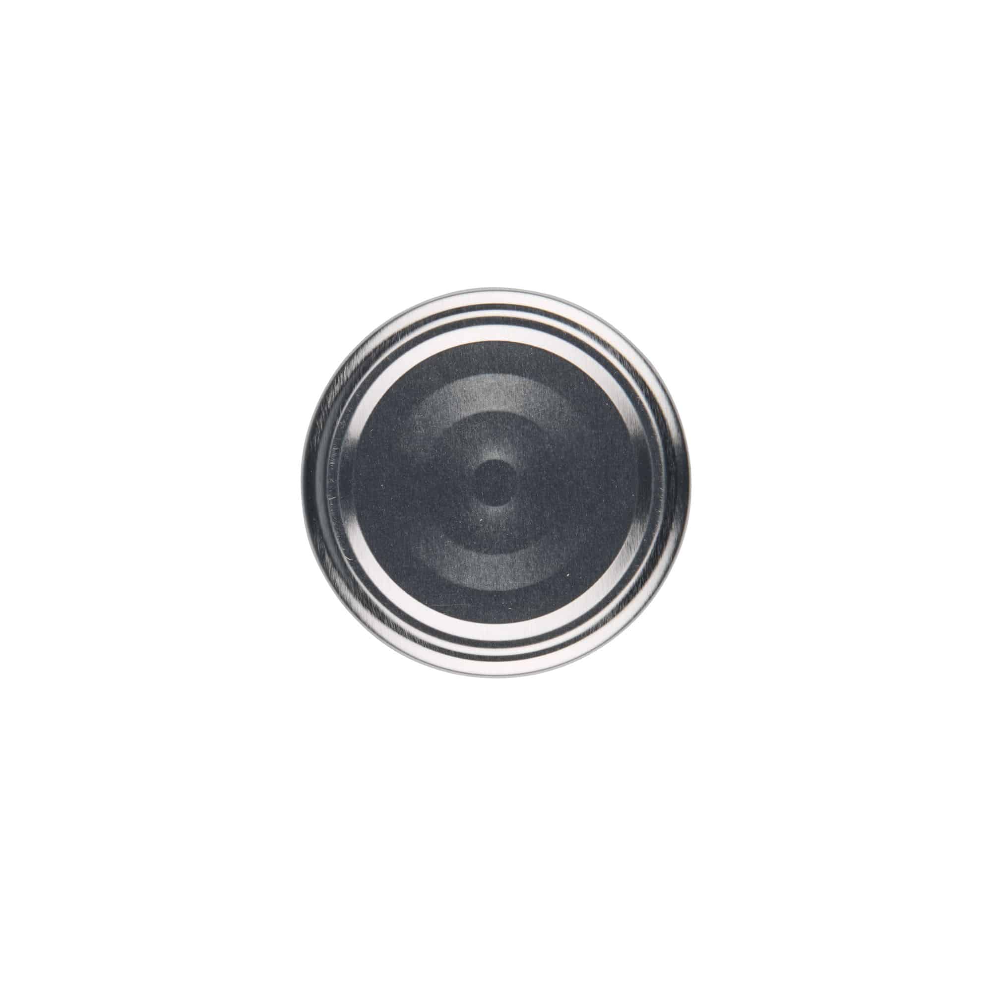 Twist off-lock, plåt, silver, för mynning: TO 58