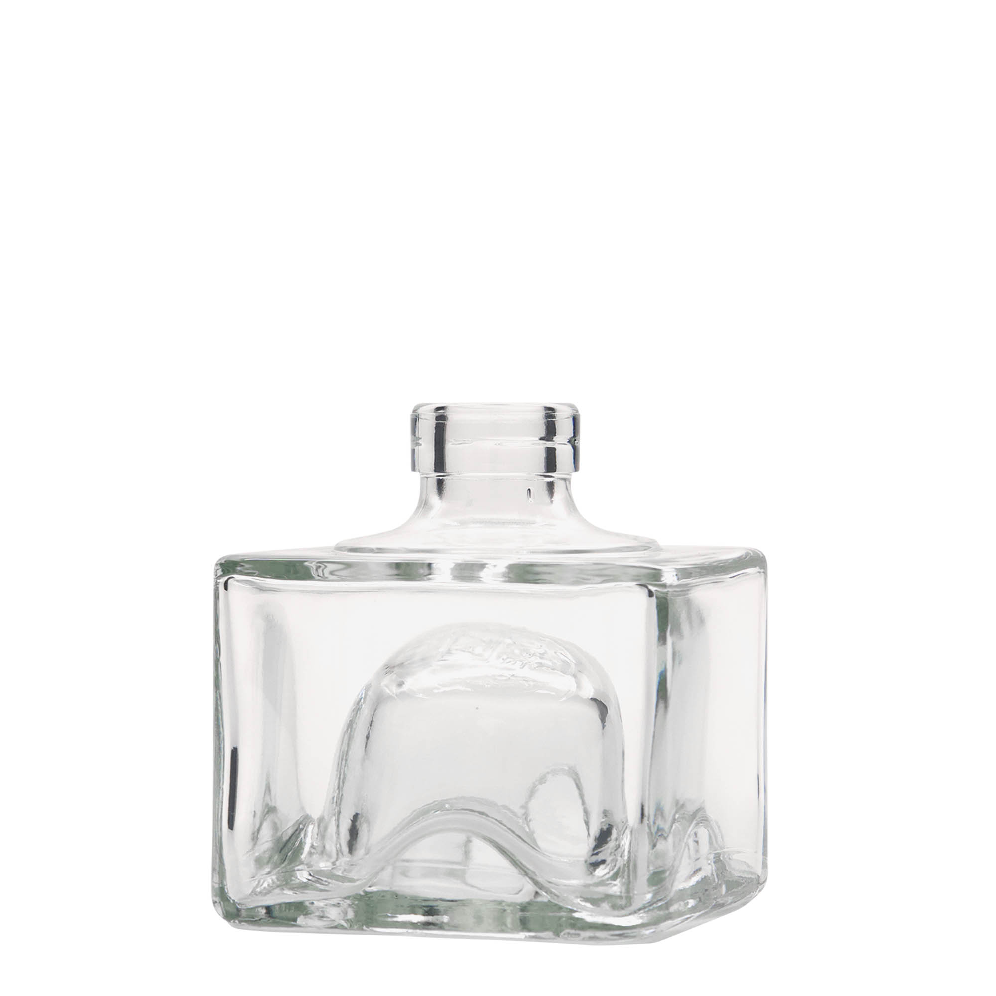 200 ml glasflaska 'Cocolores', kvadratisk, öppning: kork