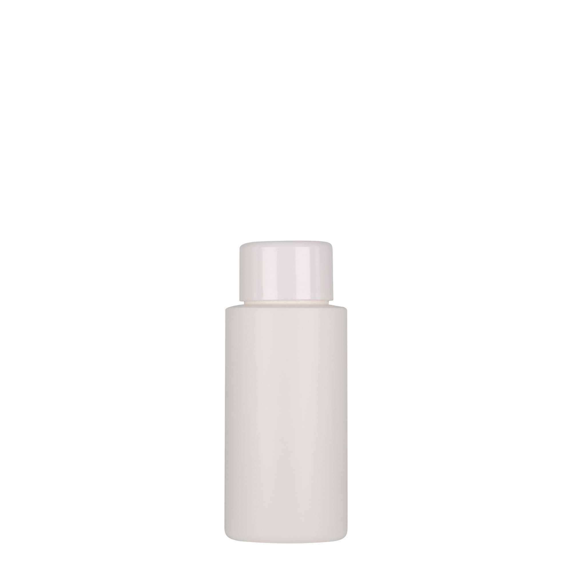 50 ml plastflaska 'Pipe', HDPE, vit, mynning: 24/410