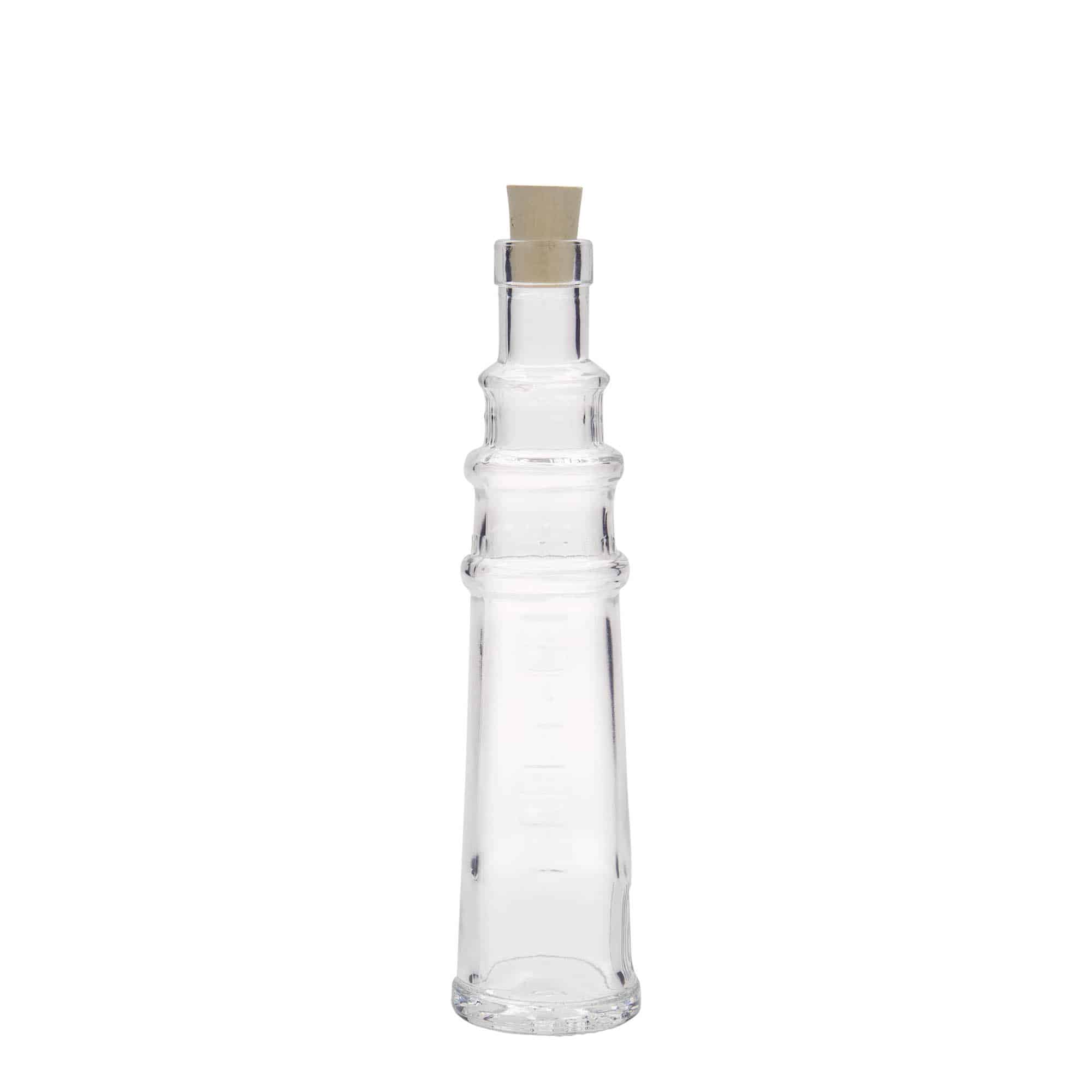 100 ml glasflaska 'Leuchtturm', öppning: kork