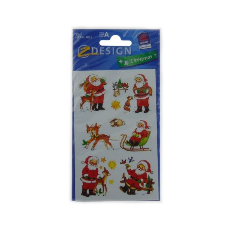 Zweckform-klistermärken 'Jultomten', papper, flerfärgad Zweckform-klistermärken 'Jultomten', papper, flerfärgad