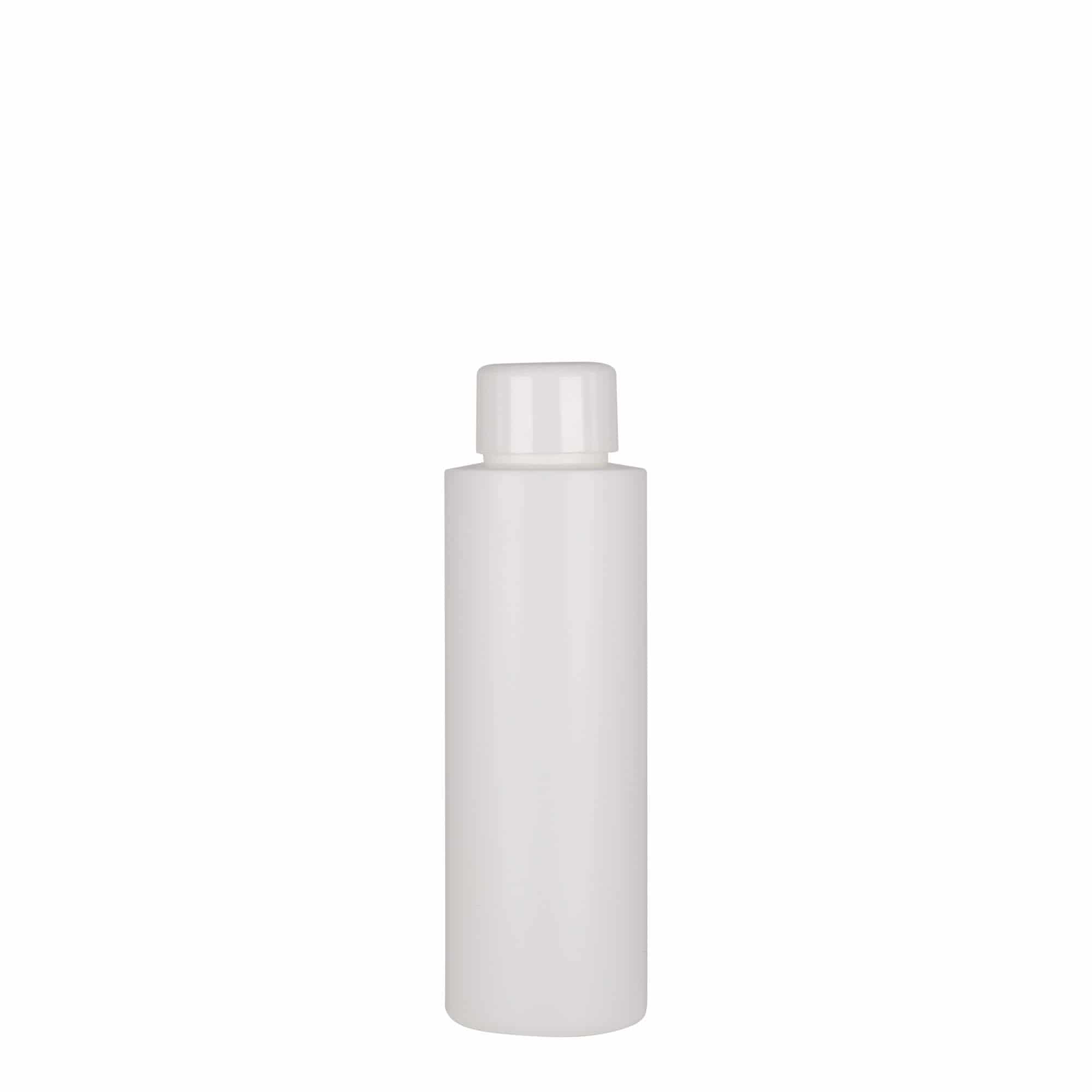 100 ml plastflaska 'Pipe', HDPE, vit, mynning: 24/410