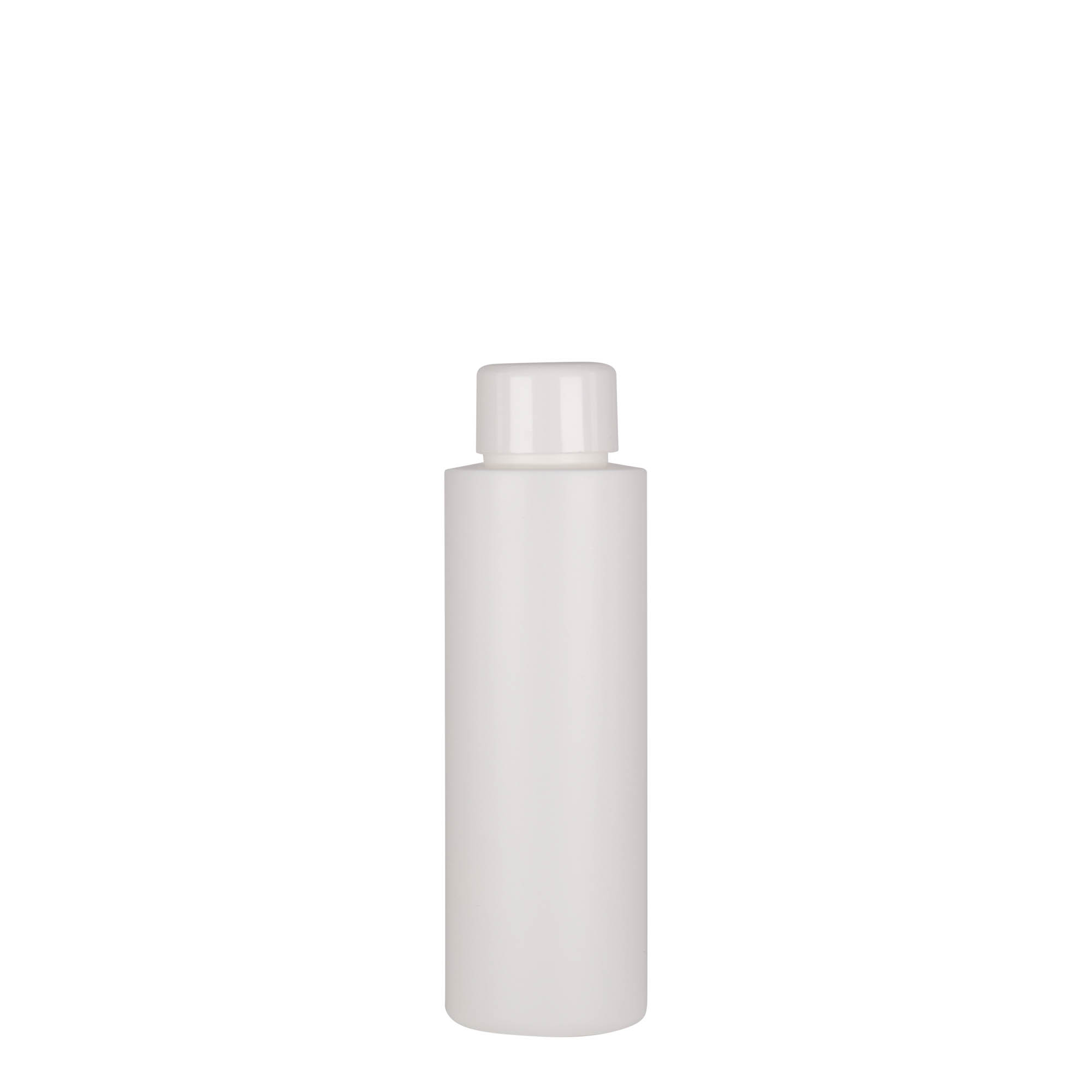 100 ml plastflaska 'Pipe', HDPE, vit, mynning: 24/410