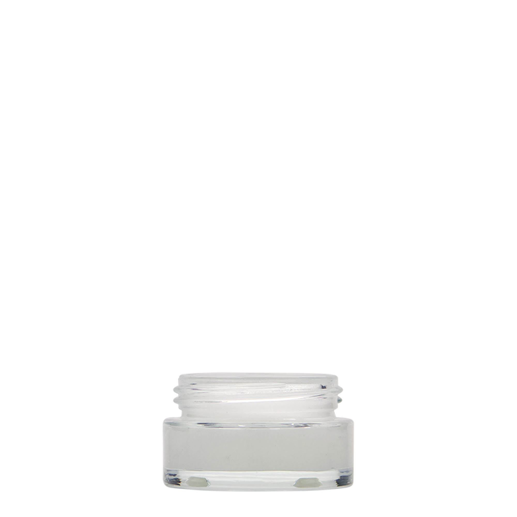 15 ml burk 'Clear Edition', glas, öppning: skruvlock