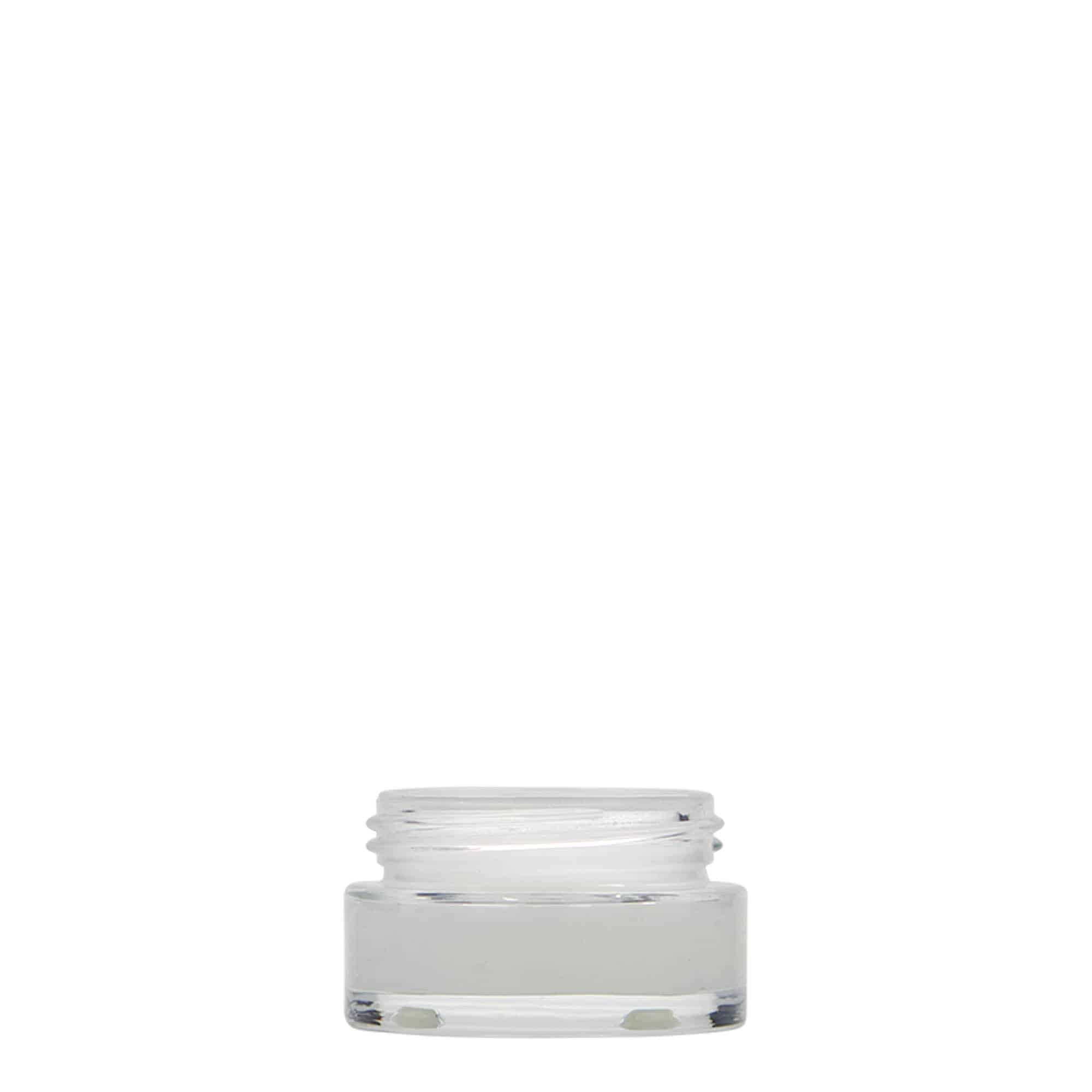 15 ml burk 'Clear Edition', glas, öppning: skruvlock