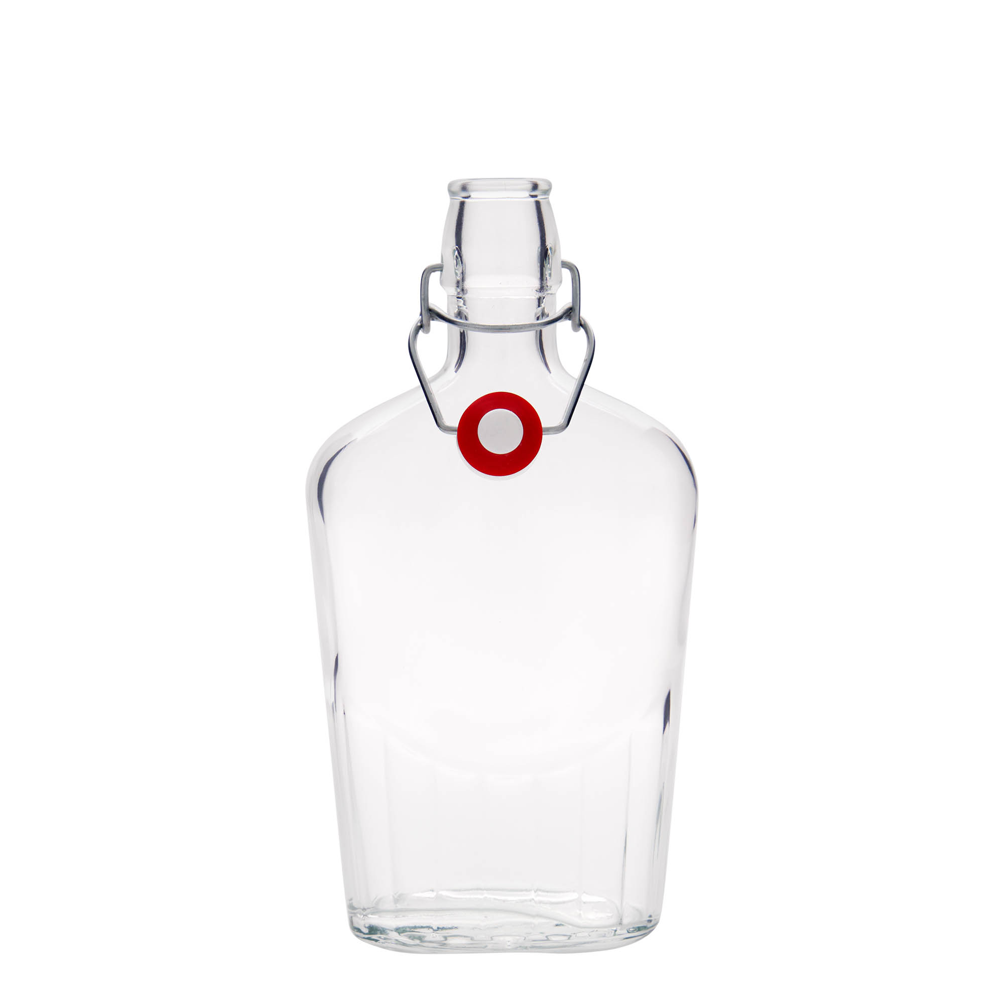 500 ml glasflaska 'Fiaschetta', oval, öppning: bygelkork