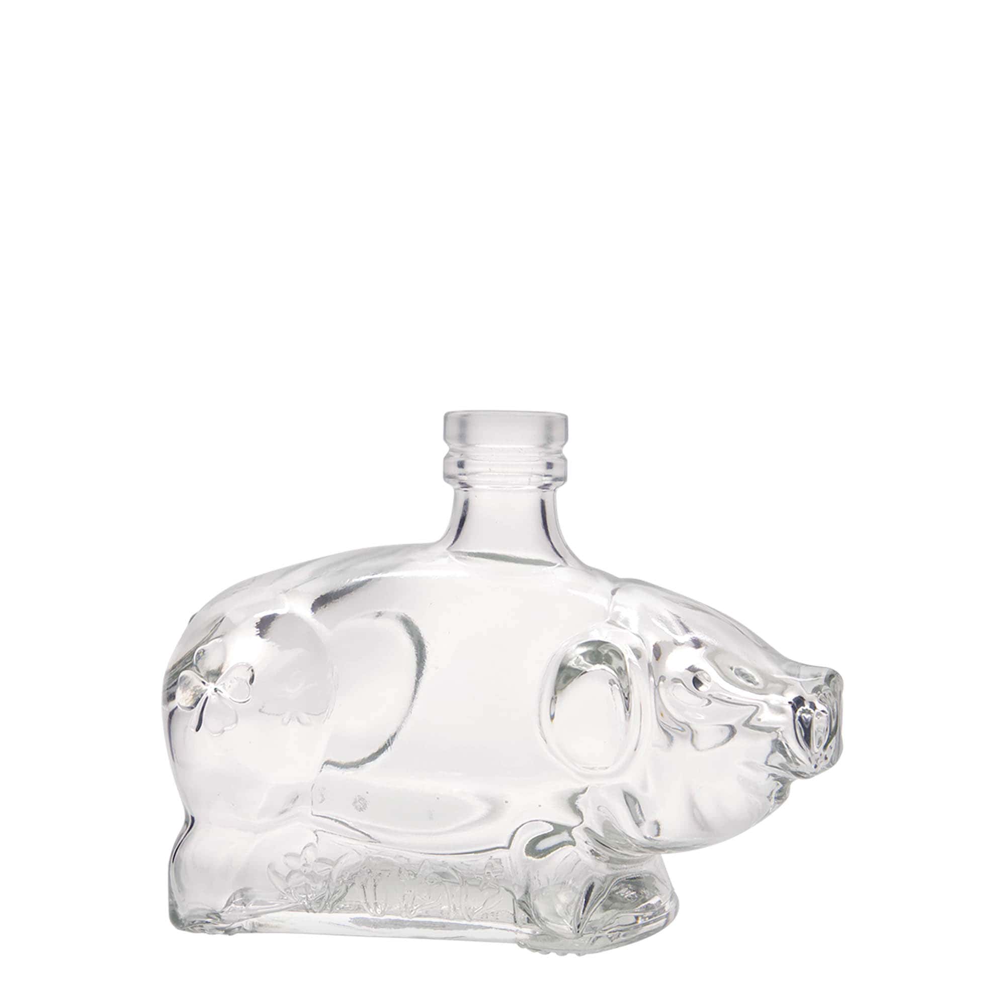 200 ml glasflaska 'Lyckosvin', öppning: kork