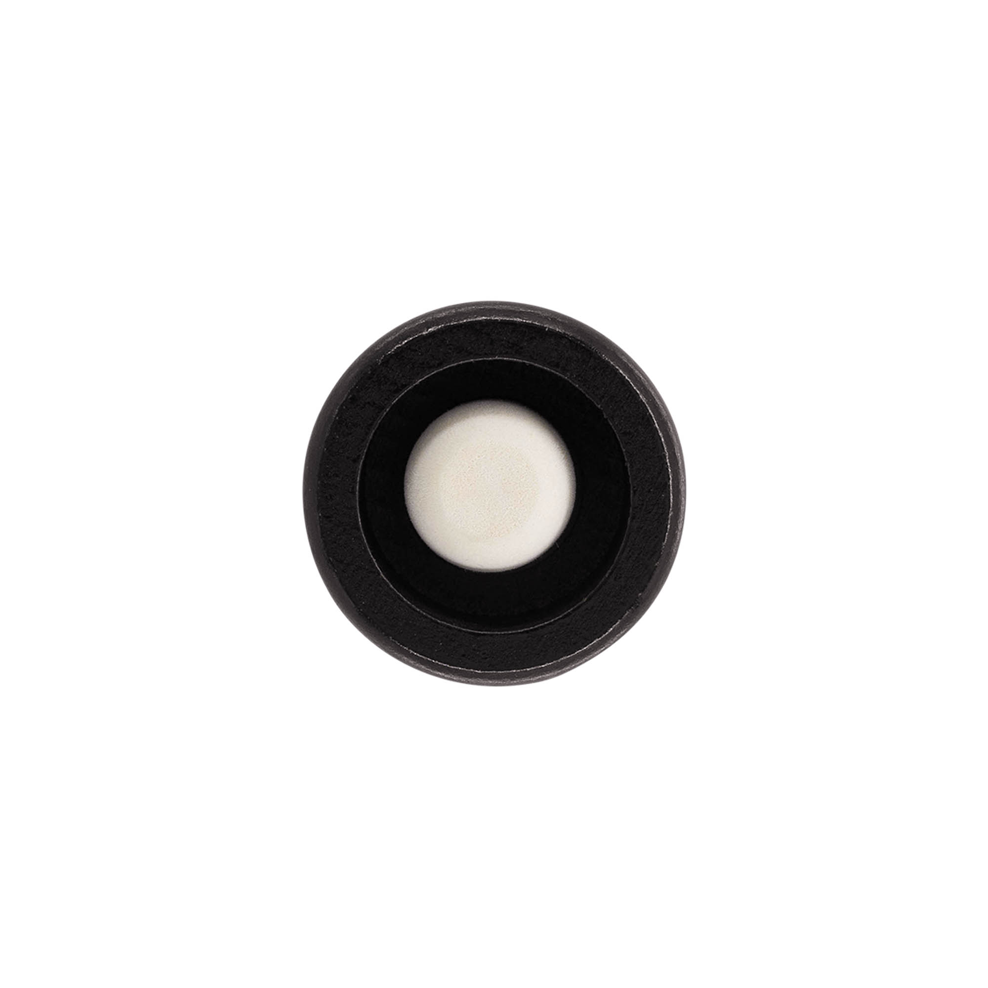 Handtagskork 19 mm "Melon", trä/PE, svart, för mynning: kork Handtagskork 19 mm "Melon", trä/PE, svart, för mynning: kork