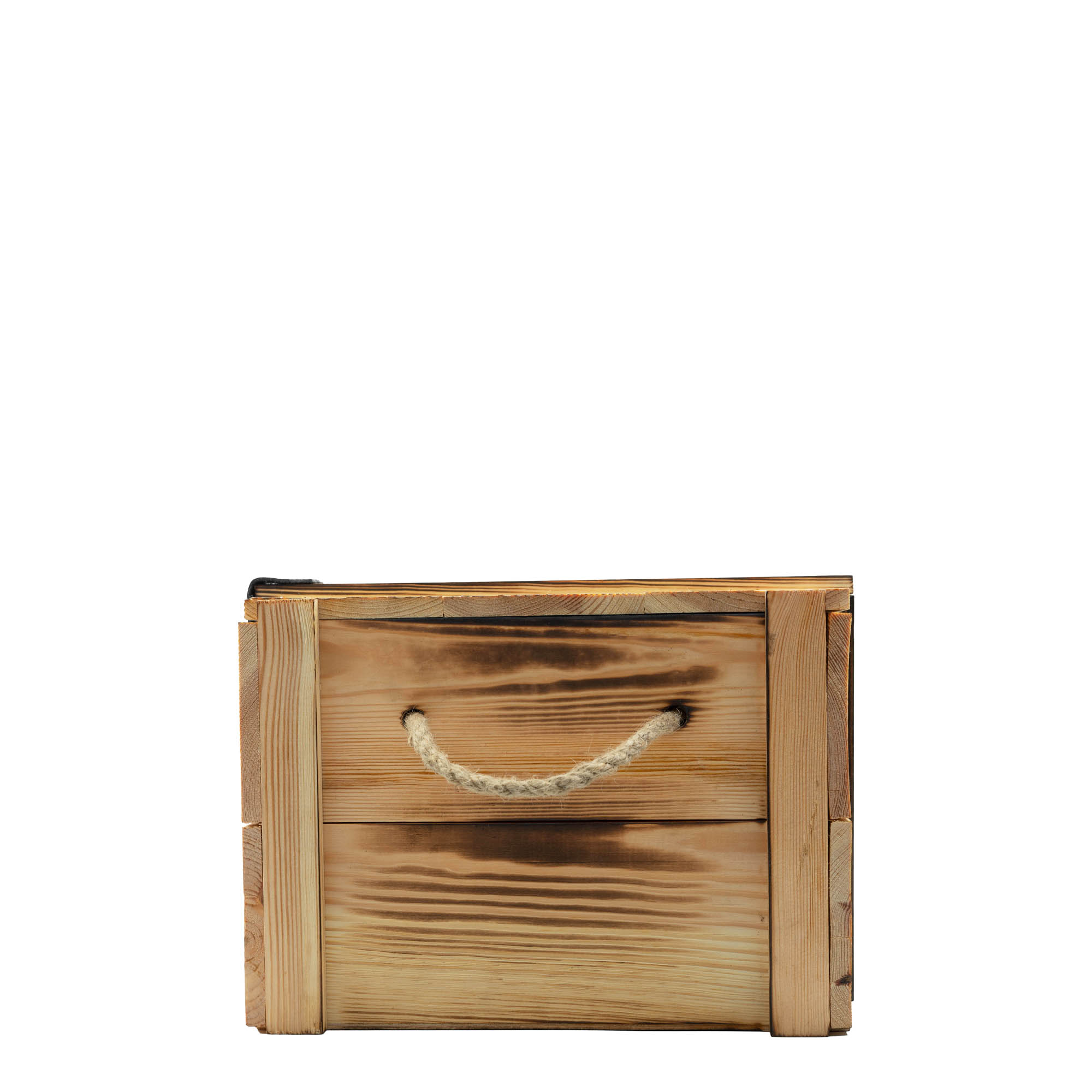 Vinlåda för 6 flaskor, rektangulär, trä, beige Vinlåda för 6 flaskor, rektangulär, trä, beige