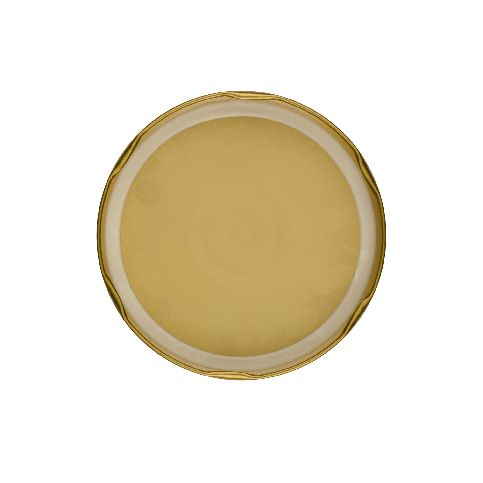 Twist-off-lock, plåt, guld, för öppning: TO 100 Twist-off-lock, plåt, guld, för öppning: TO 100