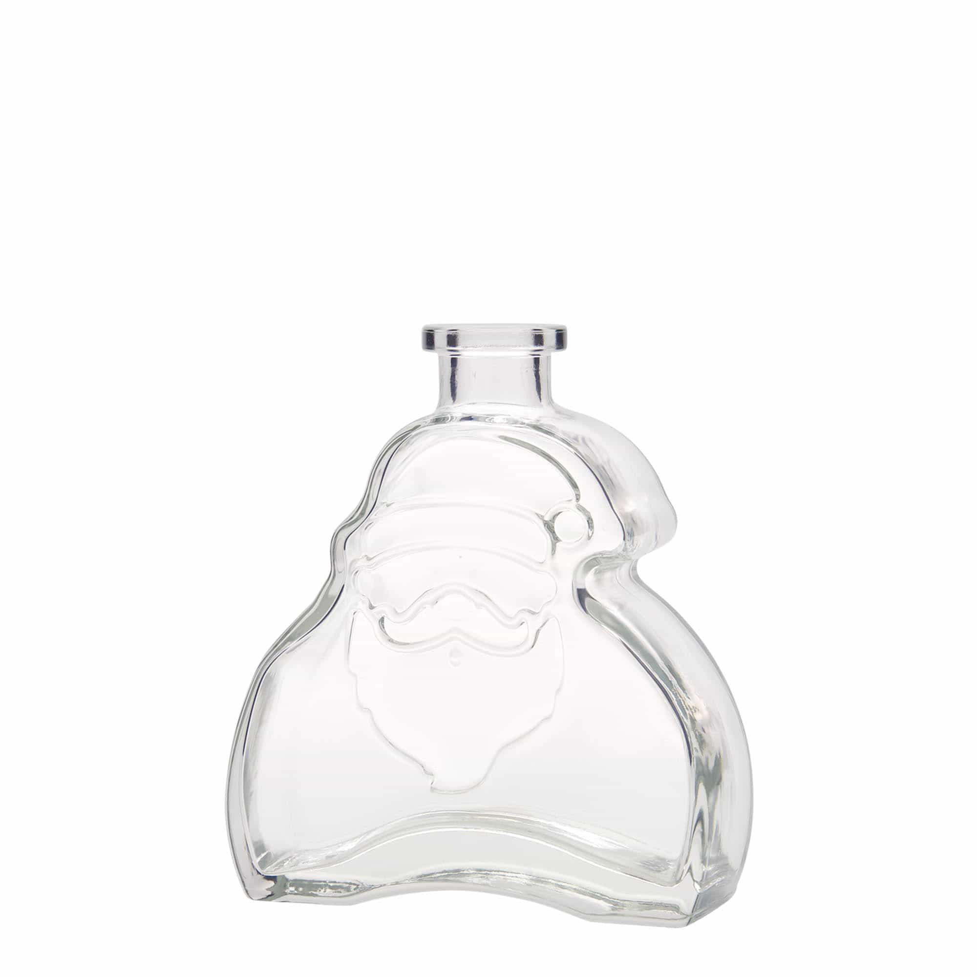 200 ml glasflaska 'Santa Claus', mynning: kork