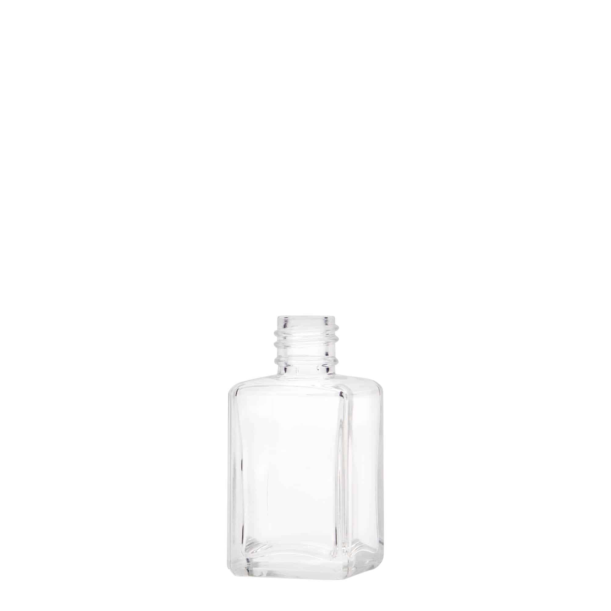 30 ml glasflaska 'Tamme', kvadratisk, mynning: PP 18