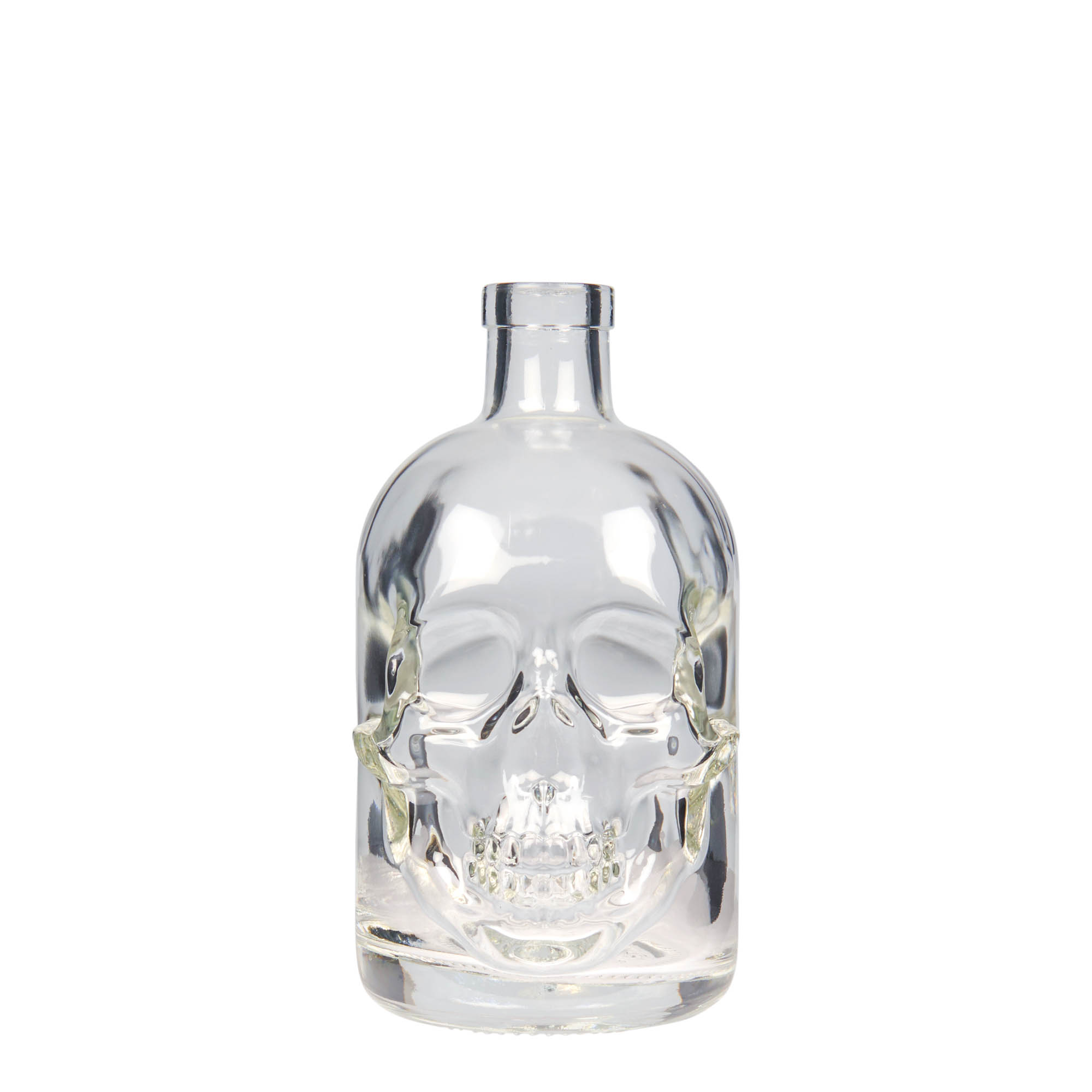 500 ml glasflaska 'Dödskalle', öppning: kork 500 ml glasflaska 'Dödskalle', öppning: kork