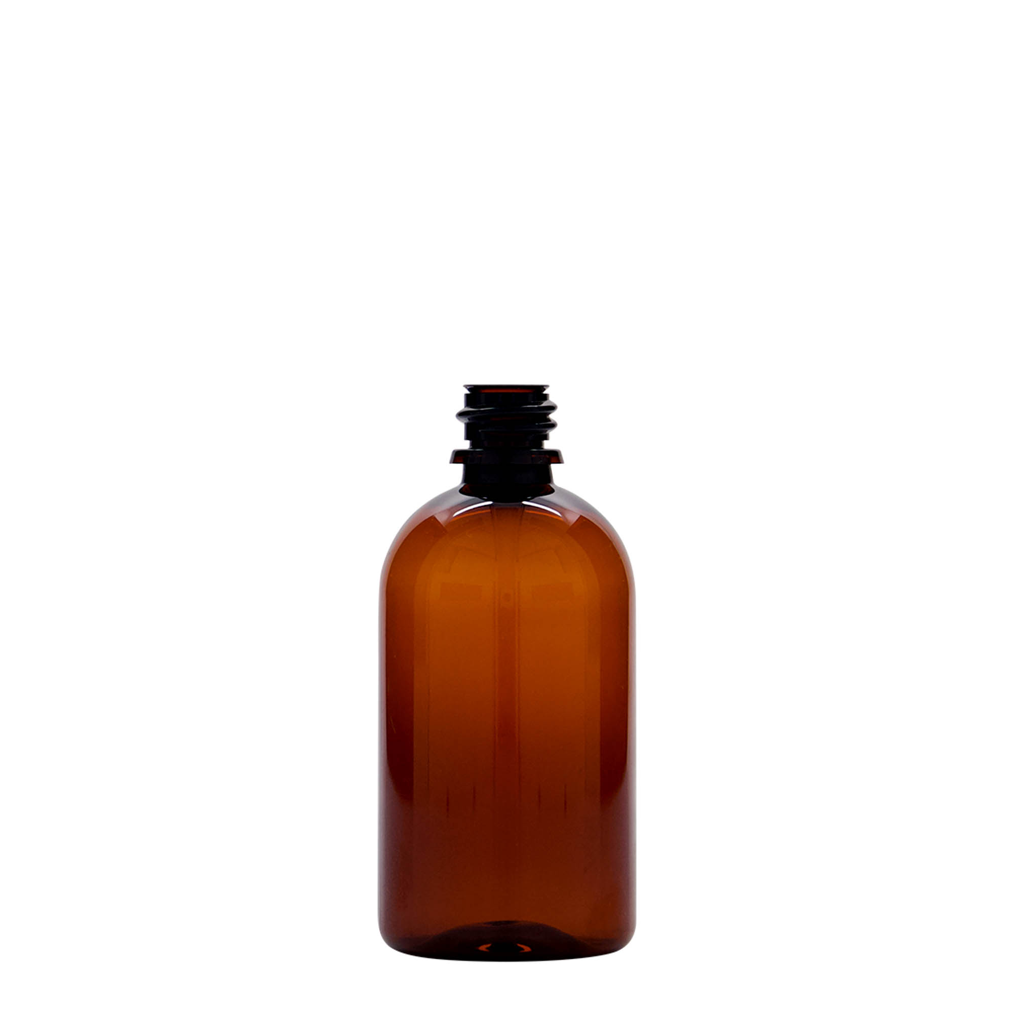 100 ml PET-medicinflaska 'Easy Living', brun, plast, mynning: DIN 18