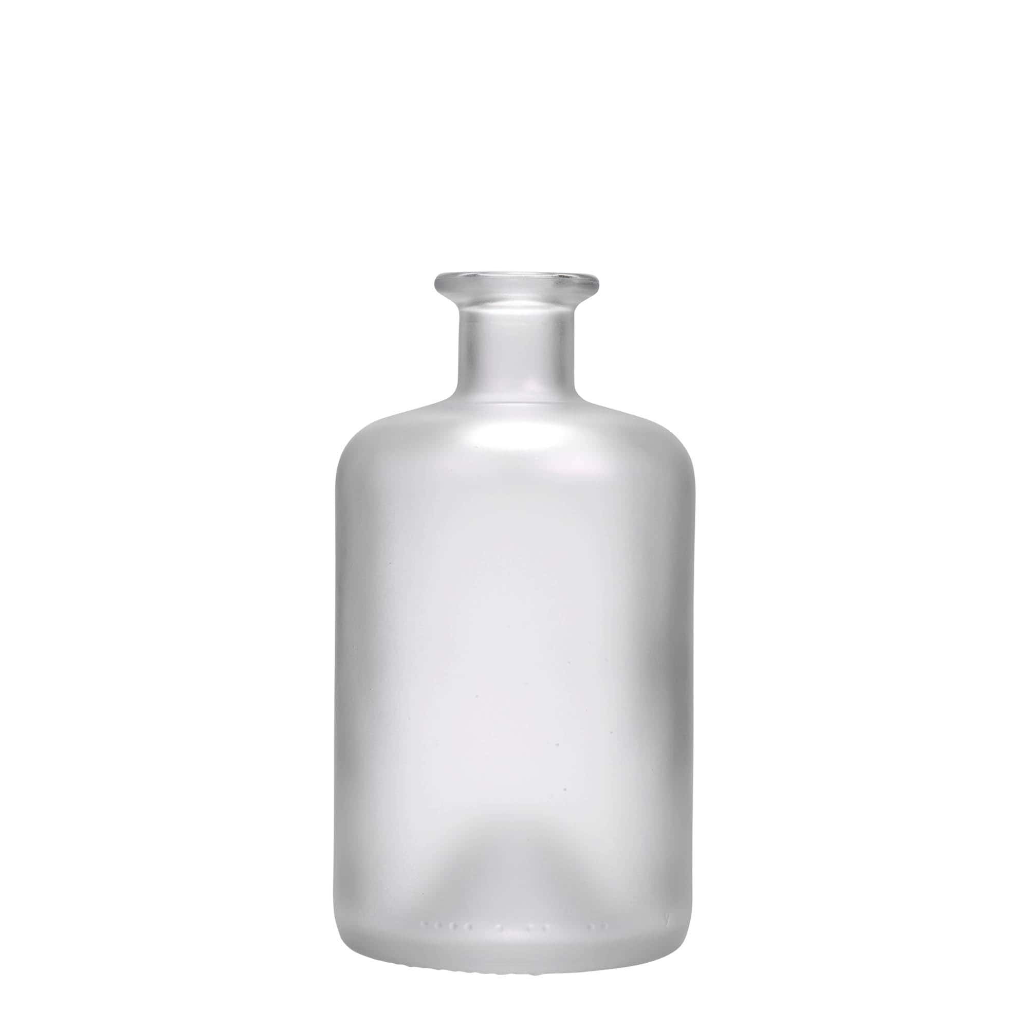 500 ml glasflaska apotekare, iskall, mynning: kork