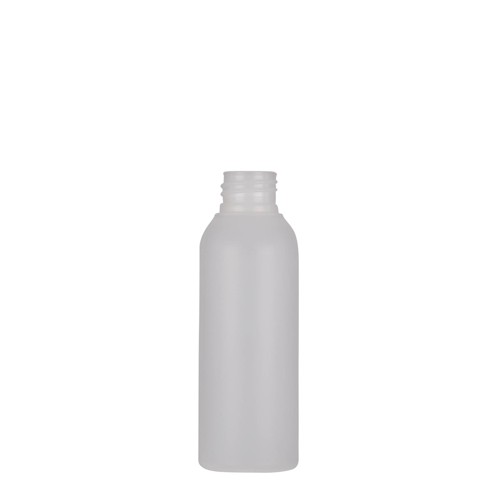 100 ml plastflaska 'Tuffy', HDPE, natur, öppning: 24/410