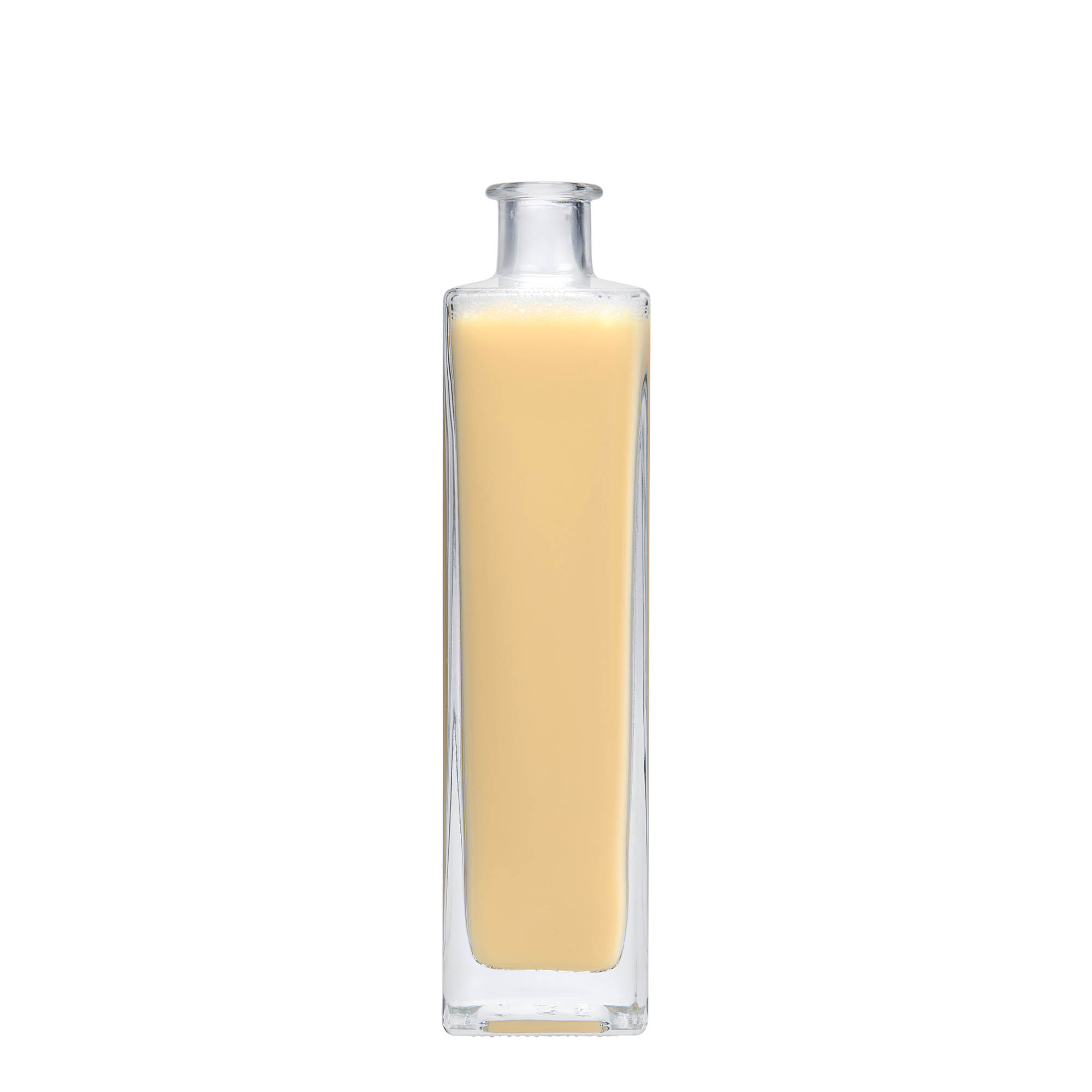 500 ml glasflaska 'Rafaello', kvadratisk, öppning: kork
