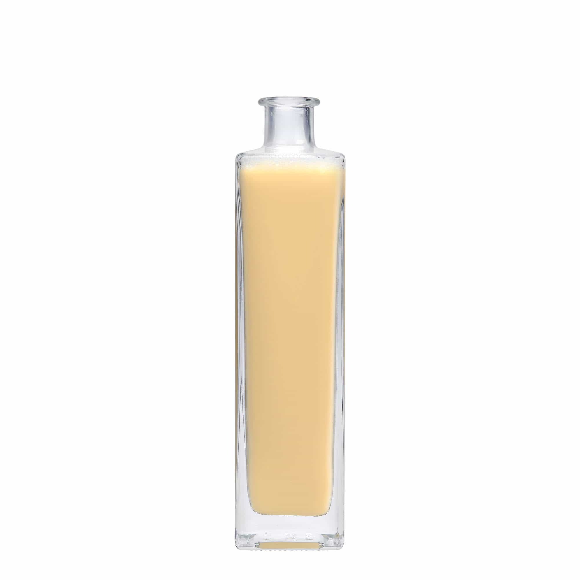 500 ml glasflaska 'Rafaello', kvadratisk, öppning: kork